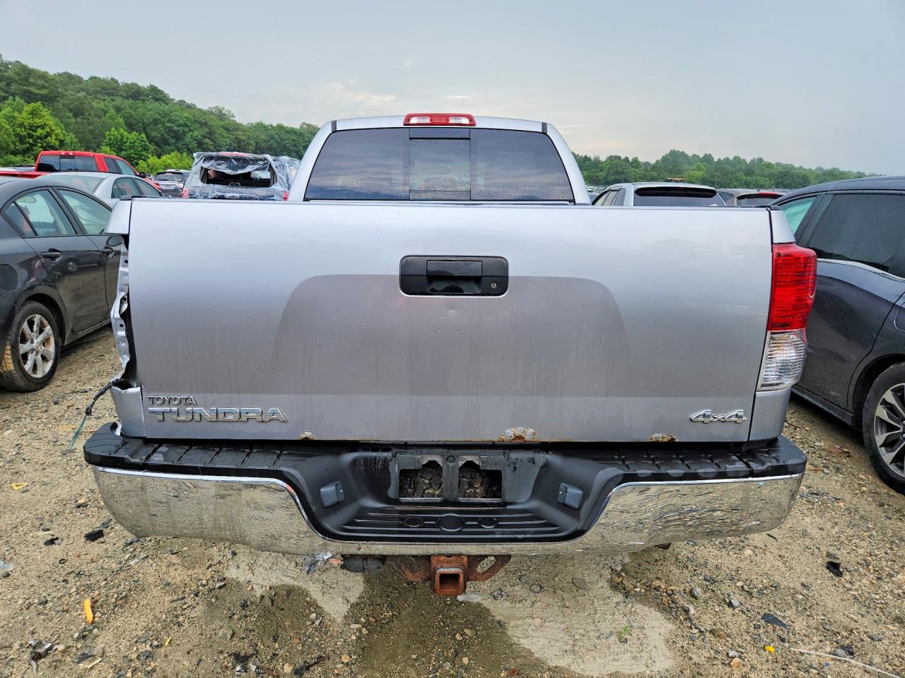 2013 Toyota Tundra Double Cab Sr5 Silver vin: 5TFUY5F13DX295809