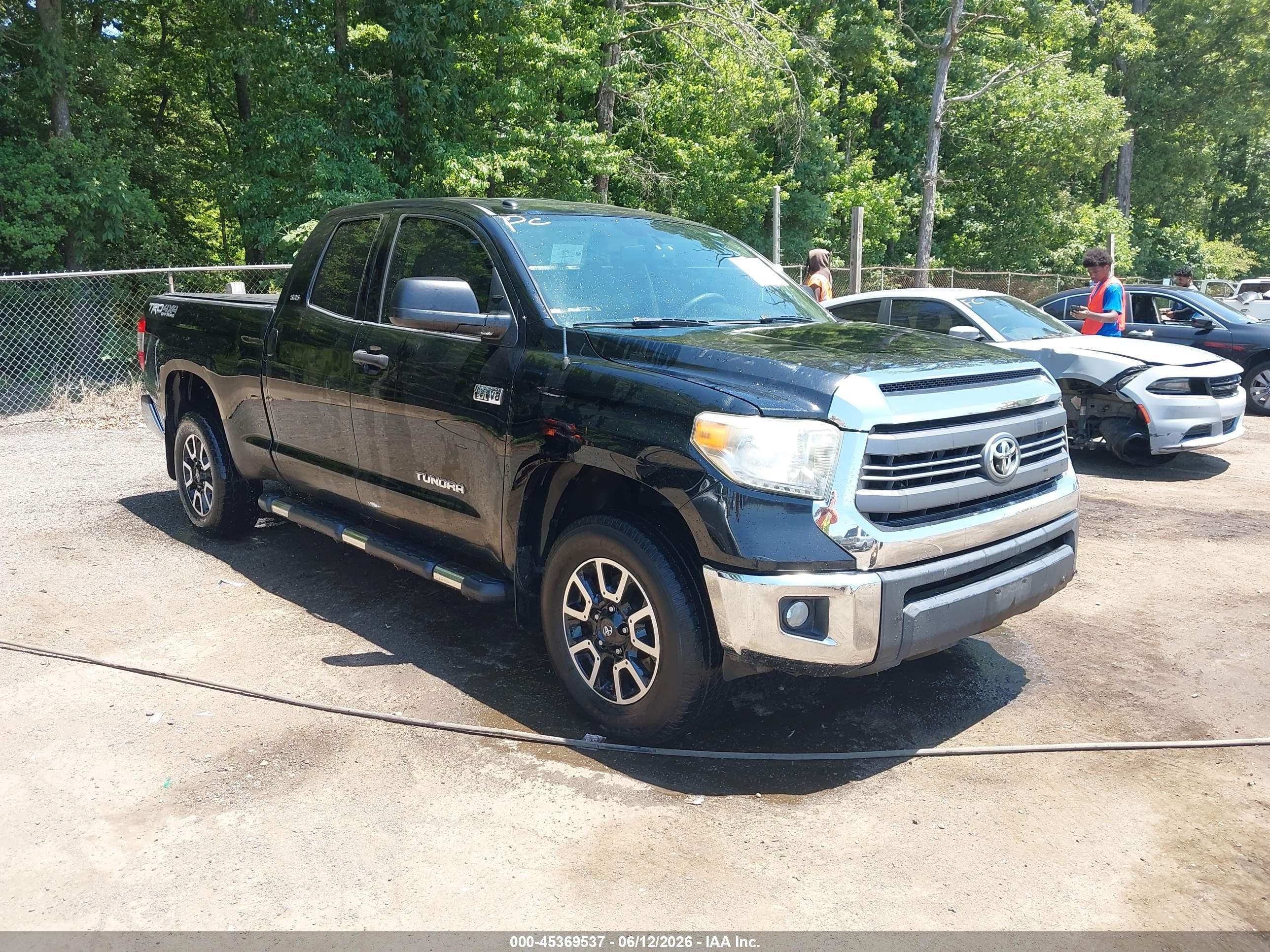 2014 Toyota Tundra Sr5 5.7l V8 Black vin: 5TFUY5F13EX327613