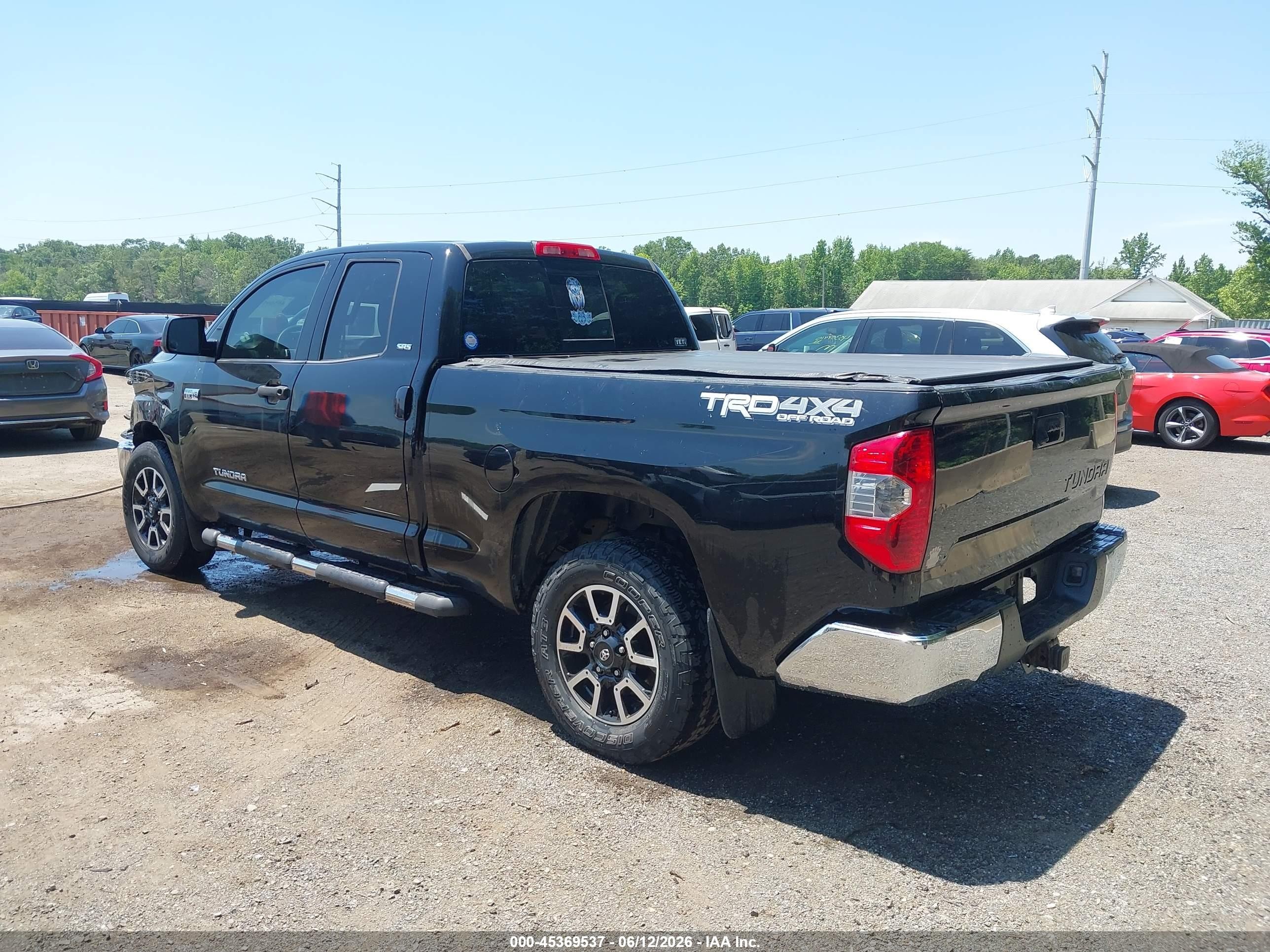 2014 Toyota Tundra Sr5 5.7l V8 Black vin: 5TFUY5F13EX327613