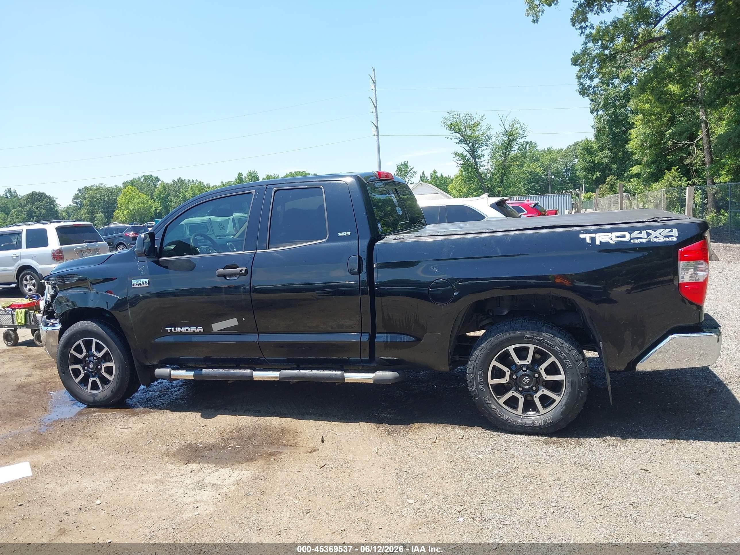 2014 Toyota Tundra Sr5 5.7l V8 Black vin: 5TFUY5F13EX327613