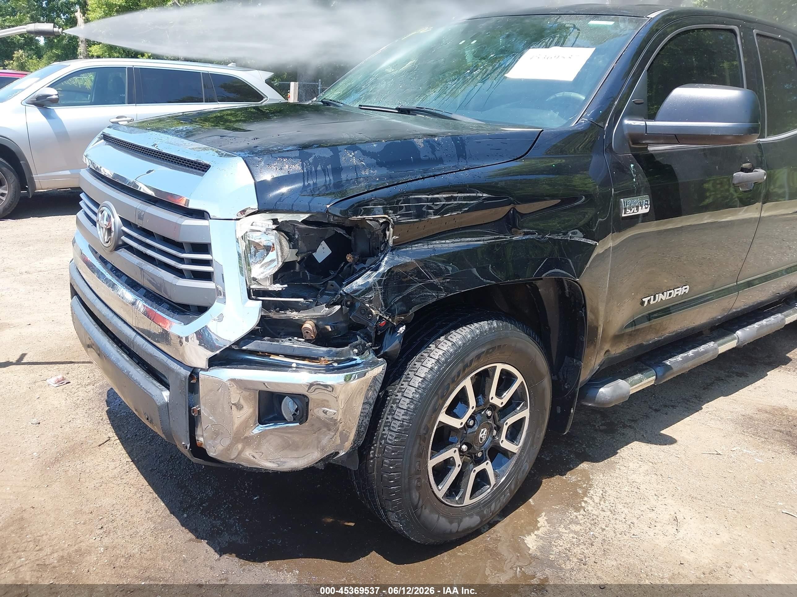 2014 Toyota Tundra Sr5 5.7l V8 Black vin: 5TFUY5F13EX327613