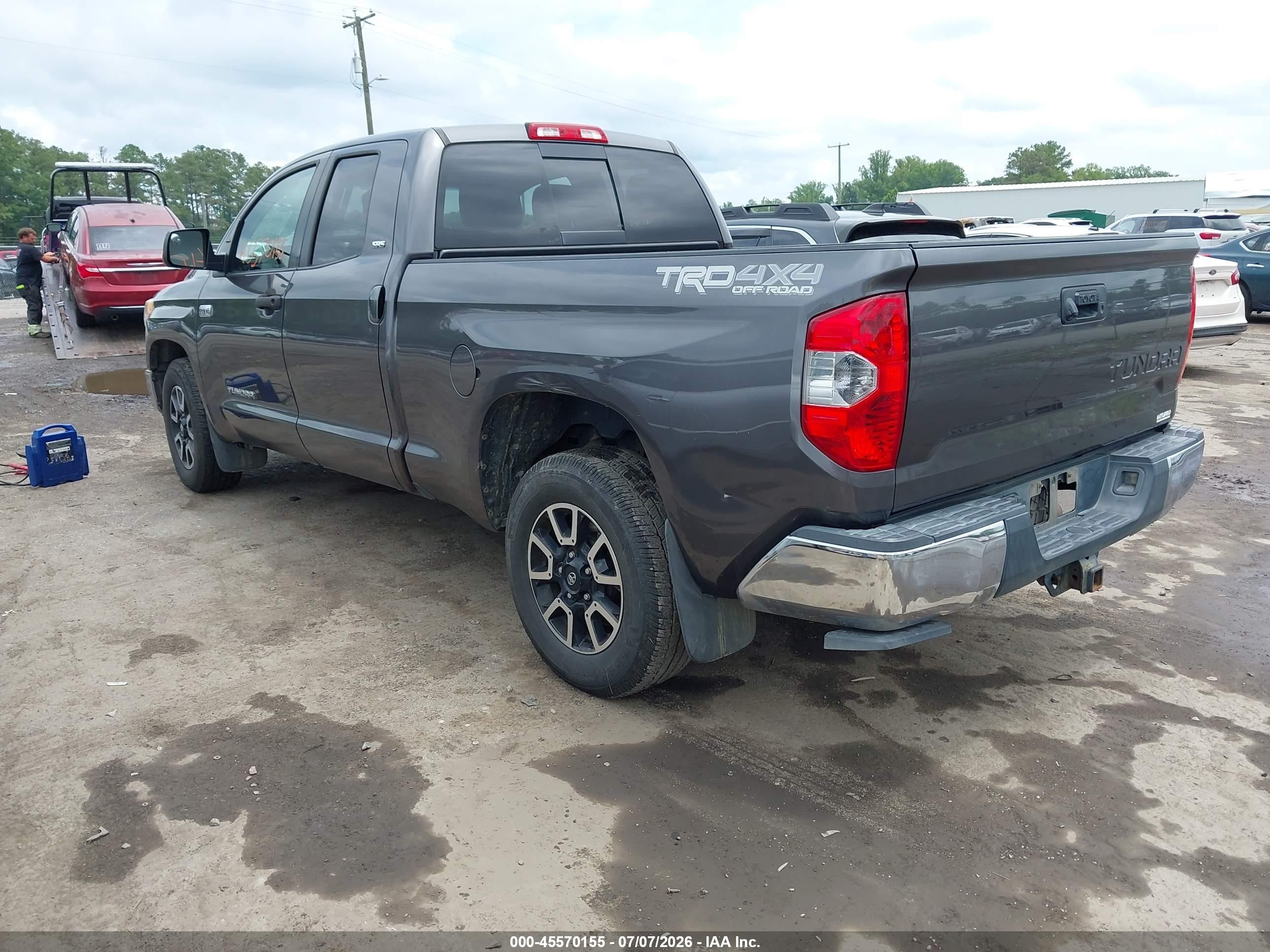 2014 Toyota Tundra Sr5 5.7l V8 Gray vin: 5TFUY5F13EX398987