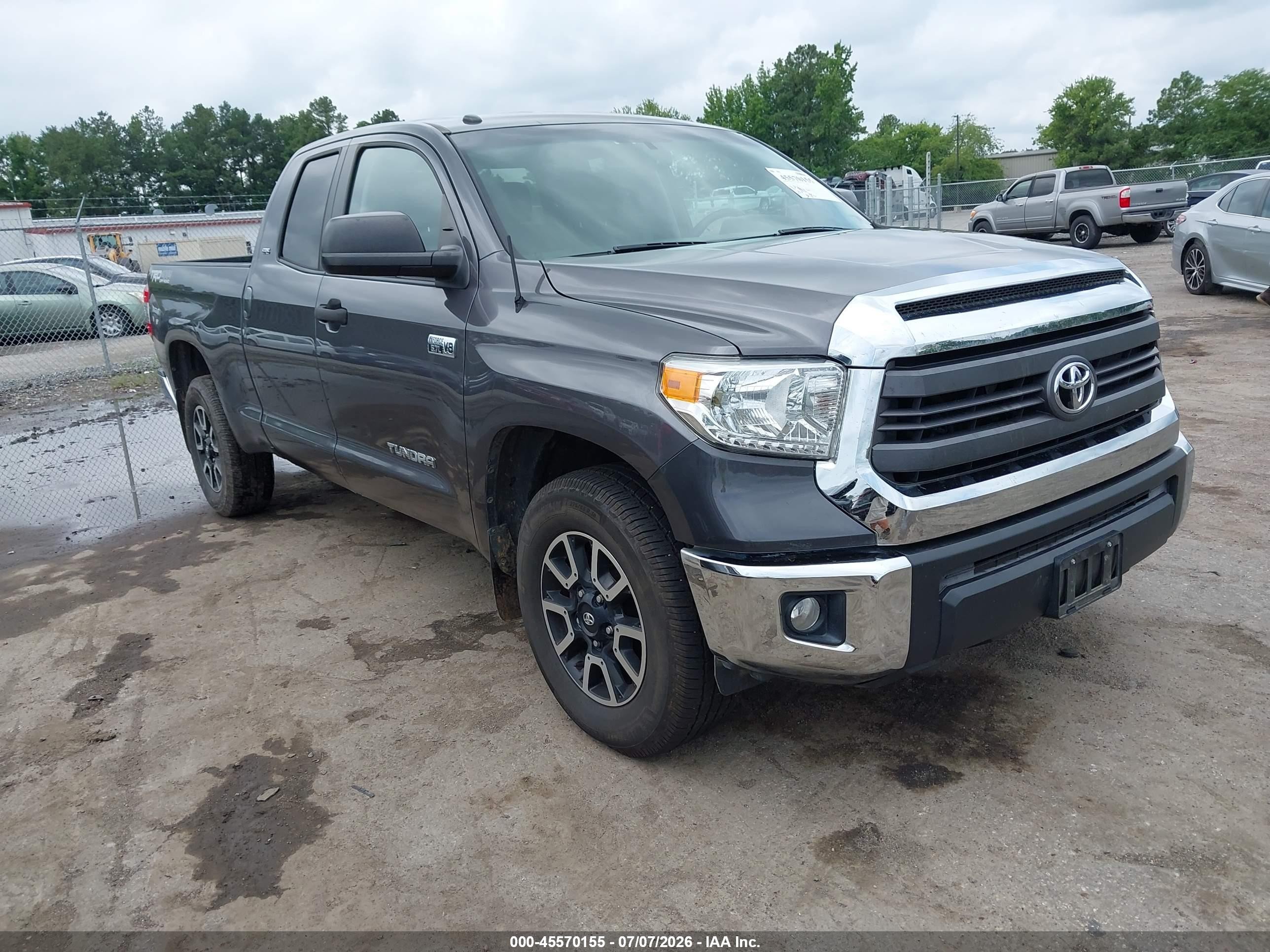 2014 Toyota Tundra Sr5 5.7l V8 Gray vin: 5TFUY5F13EX398987