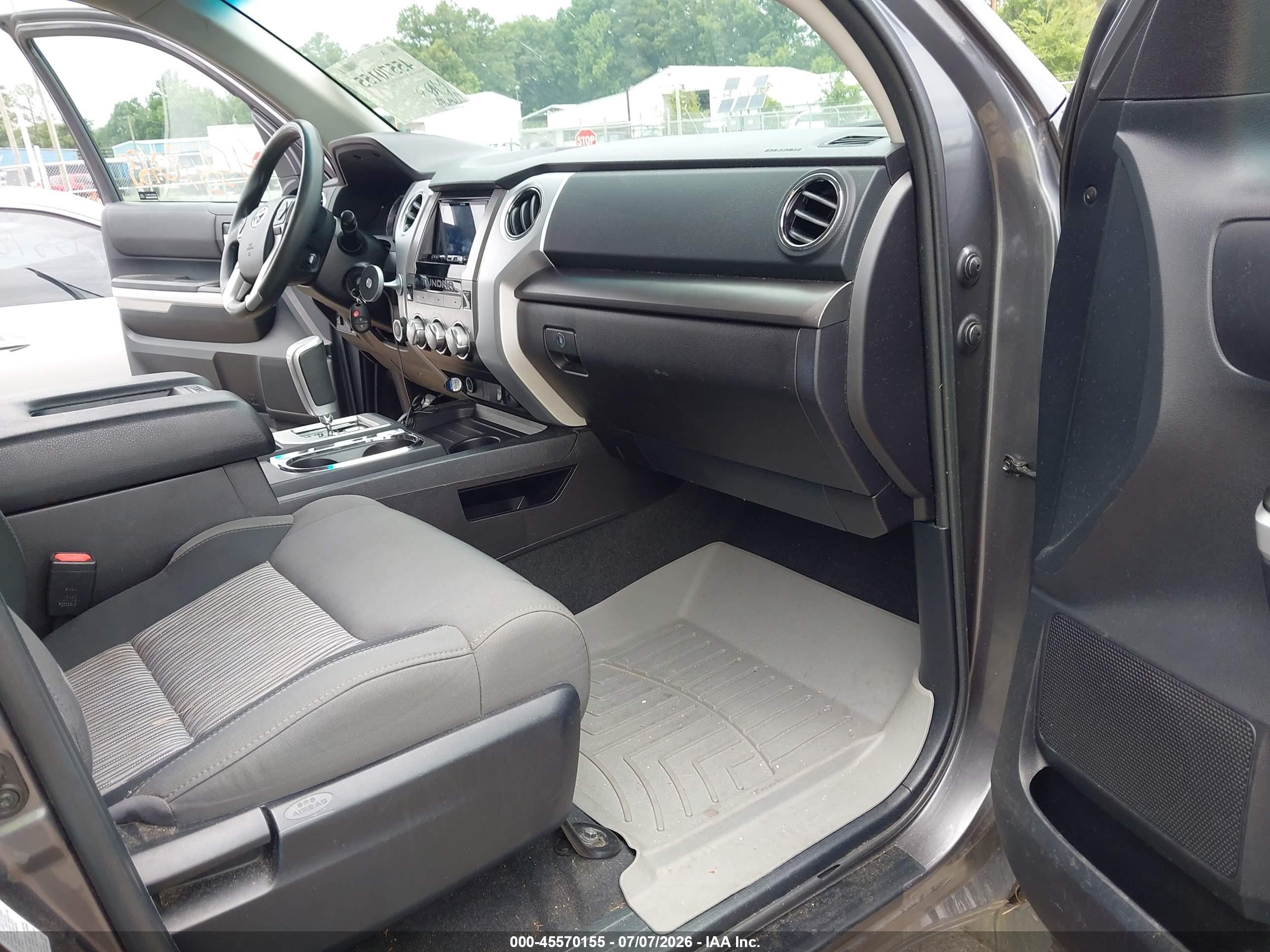 2014 Toyota Tundra Sr5 5.7l V8 Gray vin: 5TFUY5F13EX398987