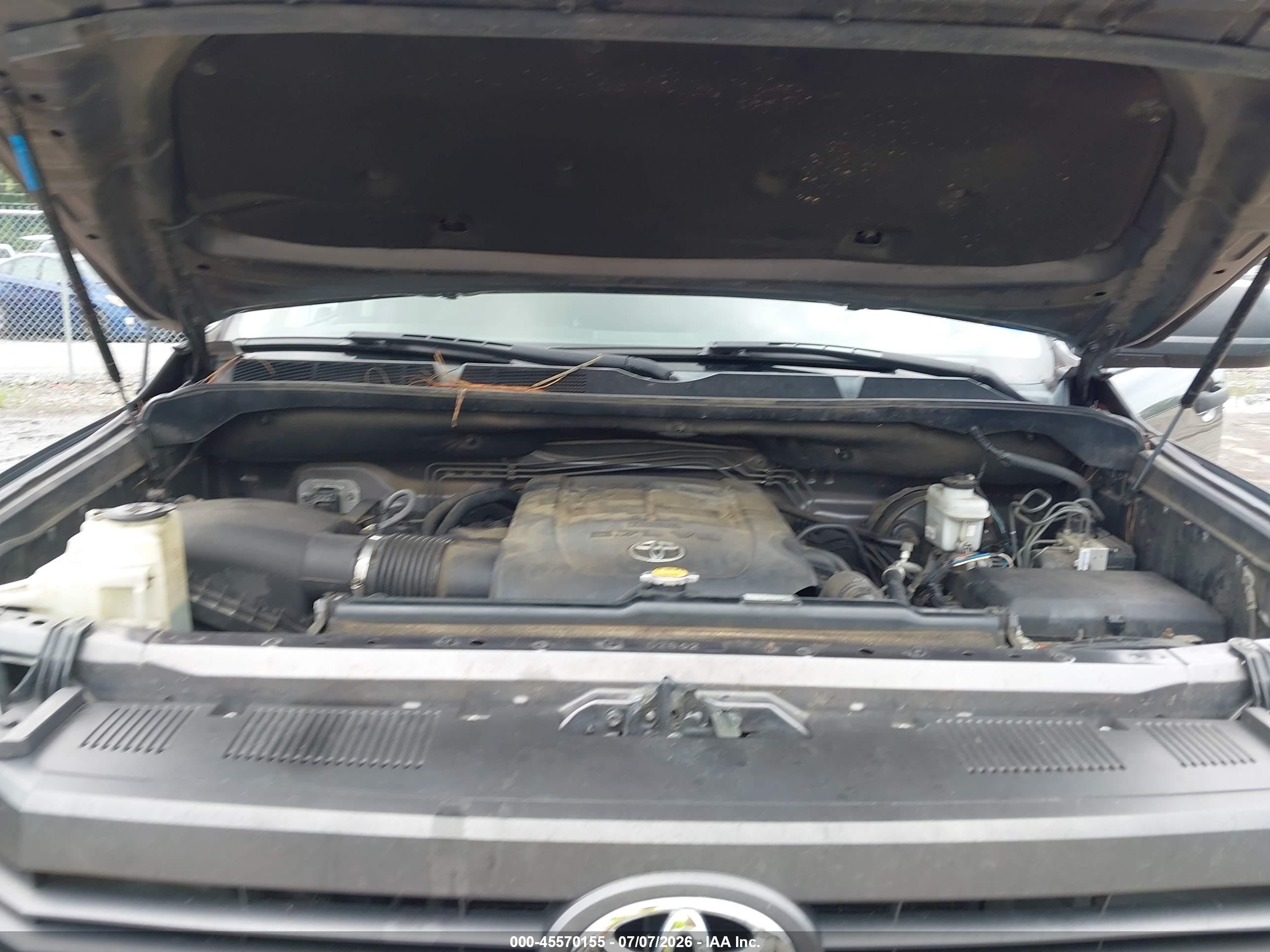 2014 Toyota Tundra Sr5 5.7l V8 Gray vin: 5TFUY5F13EX398987