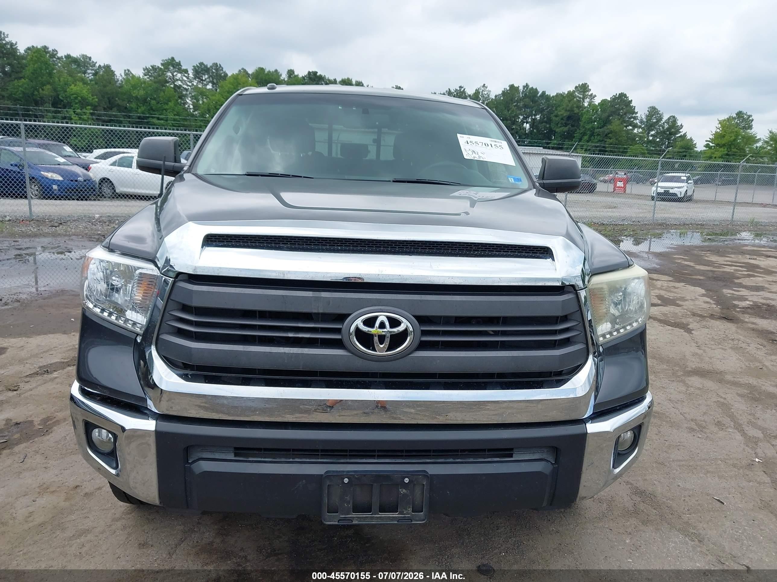 2014 Toyota Tundra Sr5 5.7l V8 Gray vin: 5TFUY5F13EX398987