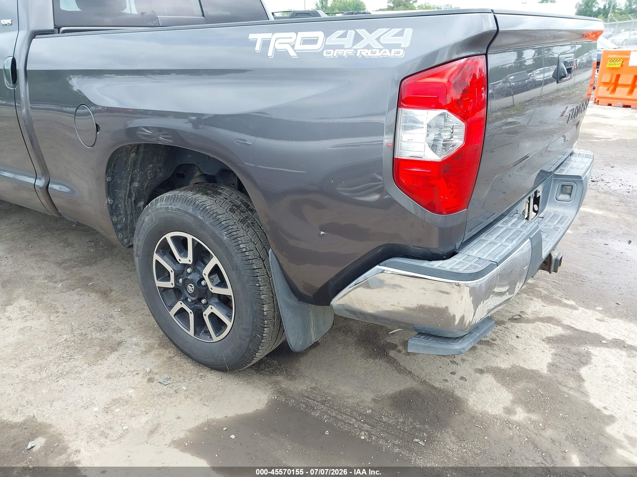 2014 Toyota Tundra Sr5 5.7l V8 Gray vin: 5TFUY5F13EX398987
