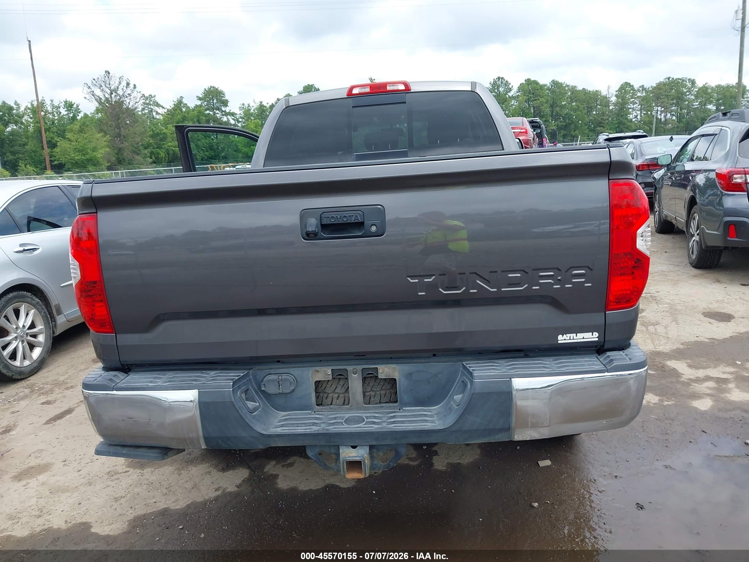 2014 Toyota Tundra Sr5 5.7l V8 Gray vin: 5TFUY5F13EX398987