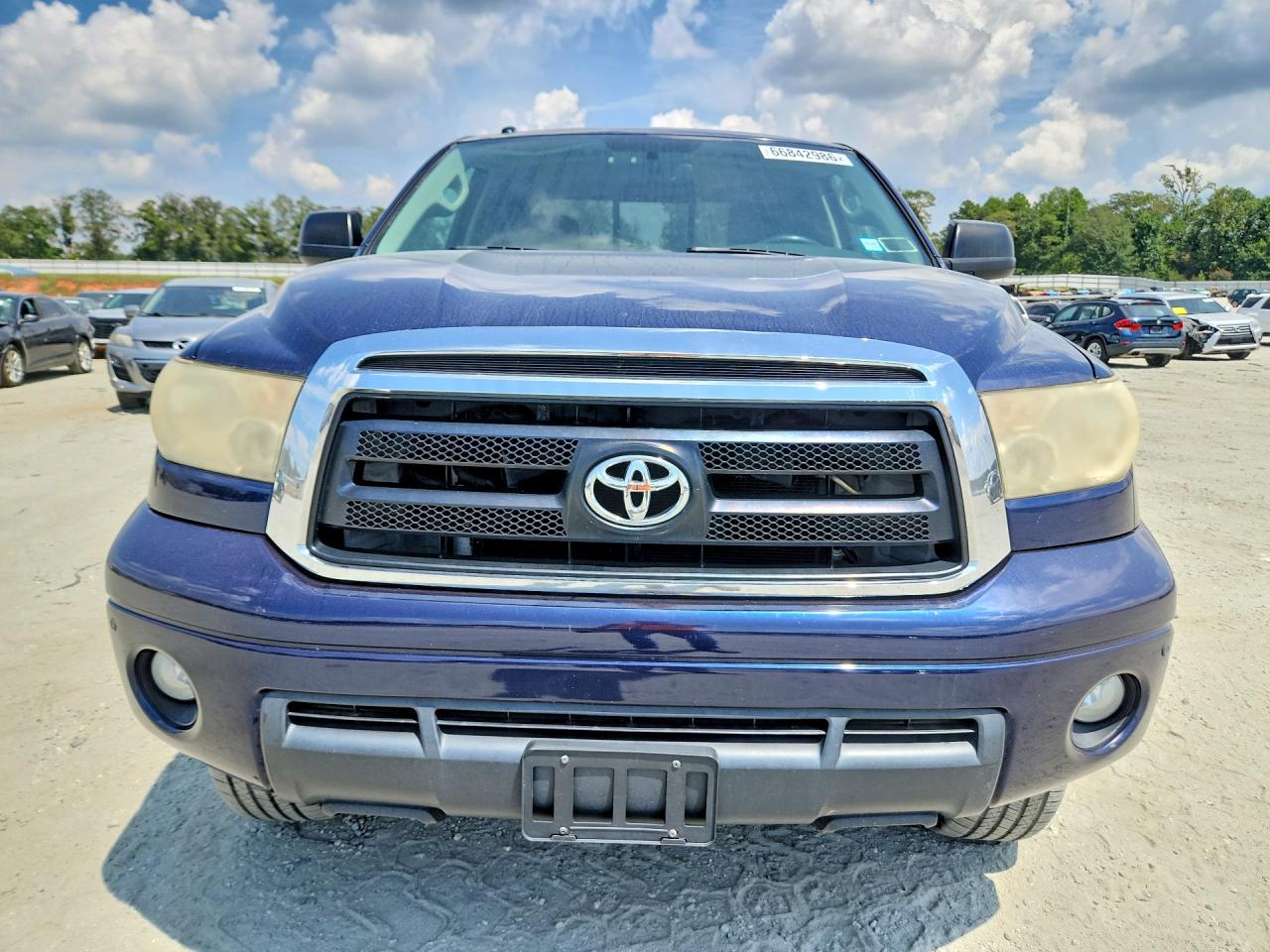 2010 Toyota Tundra Double Cab Sr5 Blue vin: 5TFUY5F14AX147325