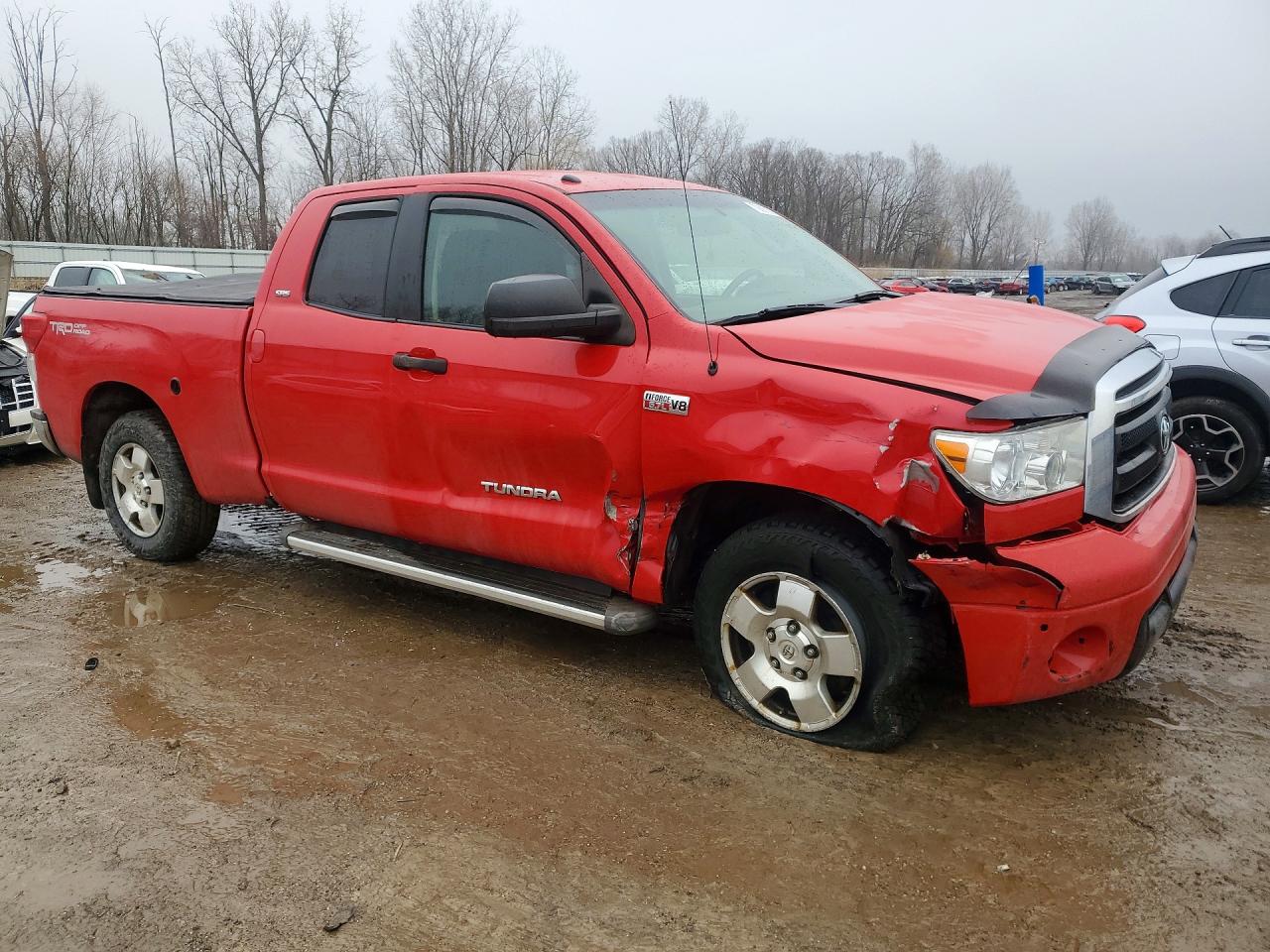 2010 Toyota Tundra Grade Красный vin: 5TFUY5F14AX150094