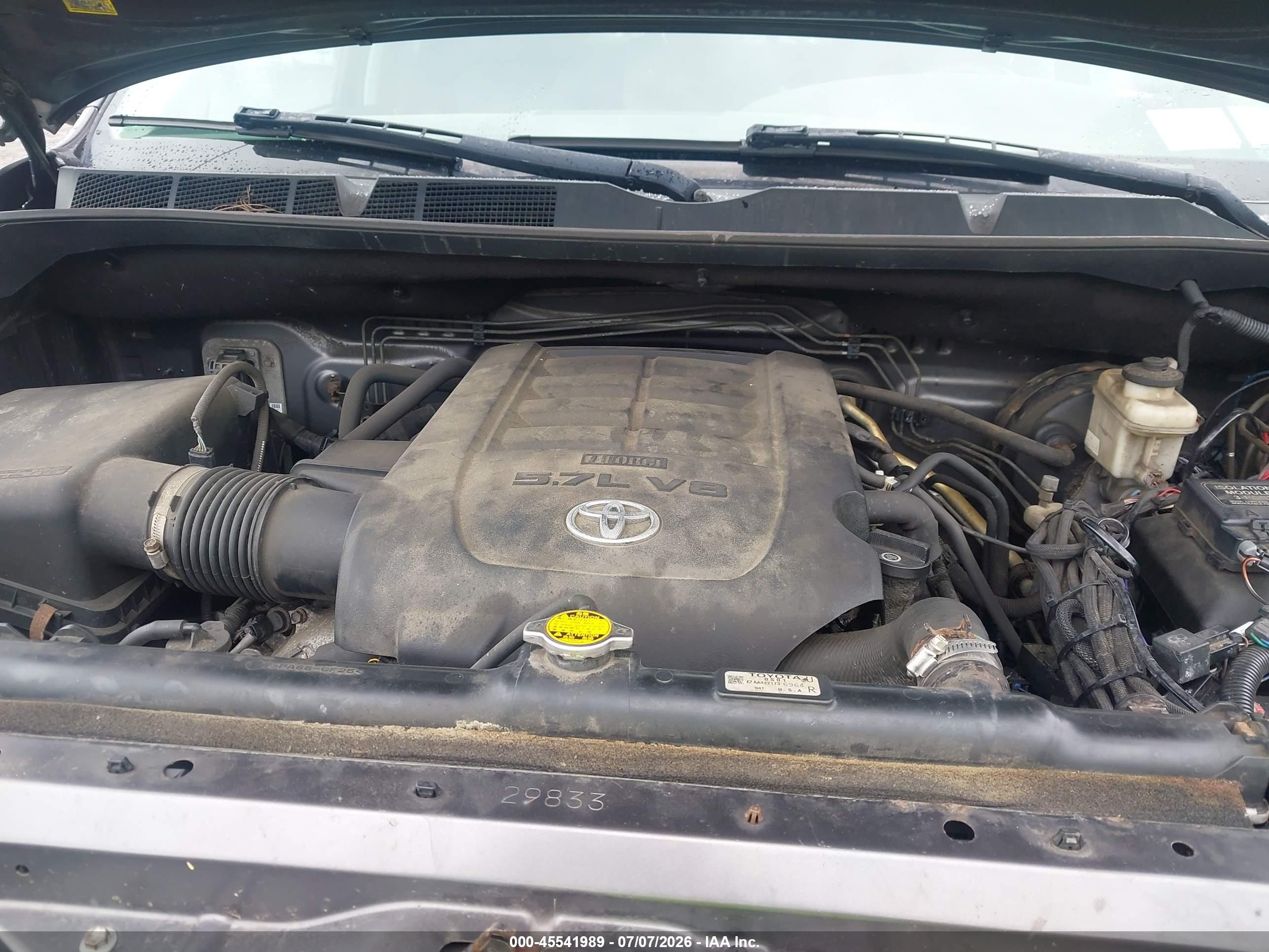 2011 Toyota Tundra Grade 5.7l V8 Gray vin: 5TFUY5F14BX165499