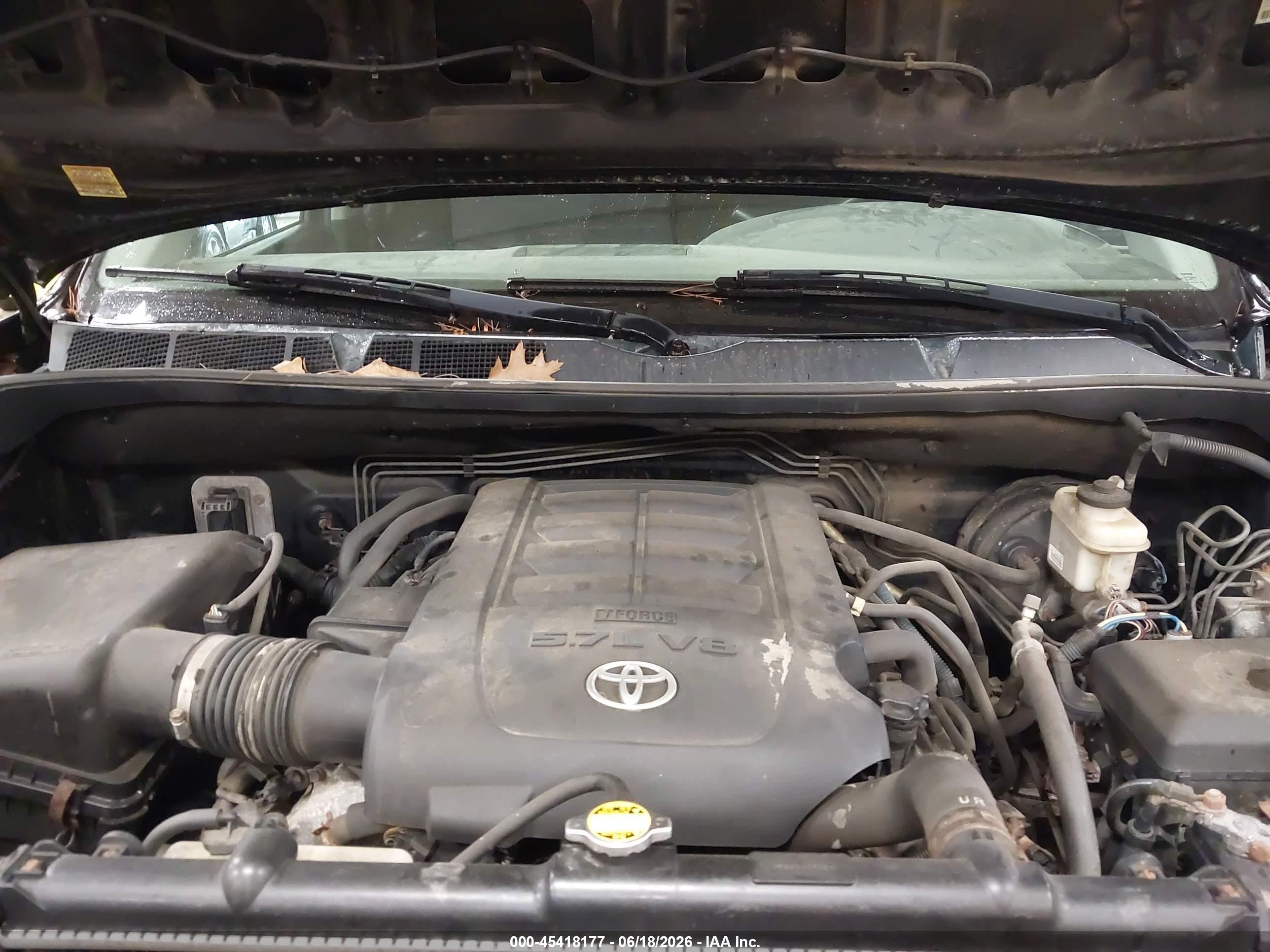 2012 Toyota Tundra Grade 5.7l V8 Черный vin: 5TFUY5F14CX231471