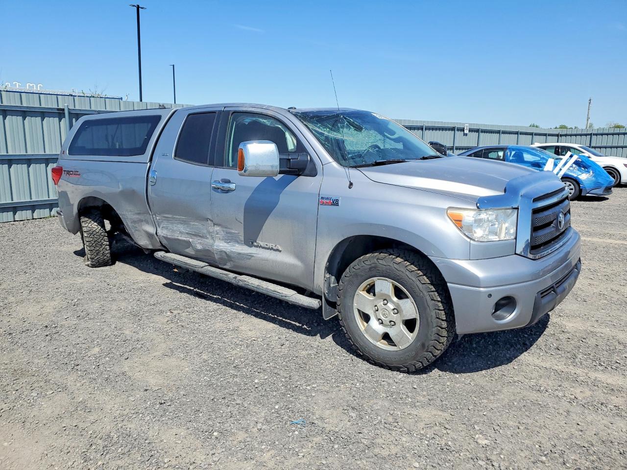 2012 Toyota Tundra Double Cab Sr5 Silver vin: 5TFUY5F14CX233690