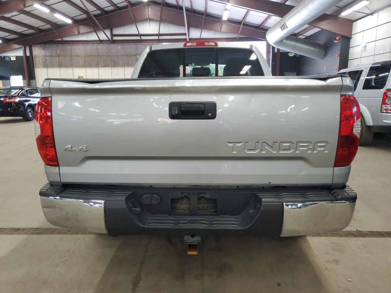 2014 Toyota Tundra Double Cab Sr Silver vin: 5TFUY5F14EX368834