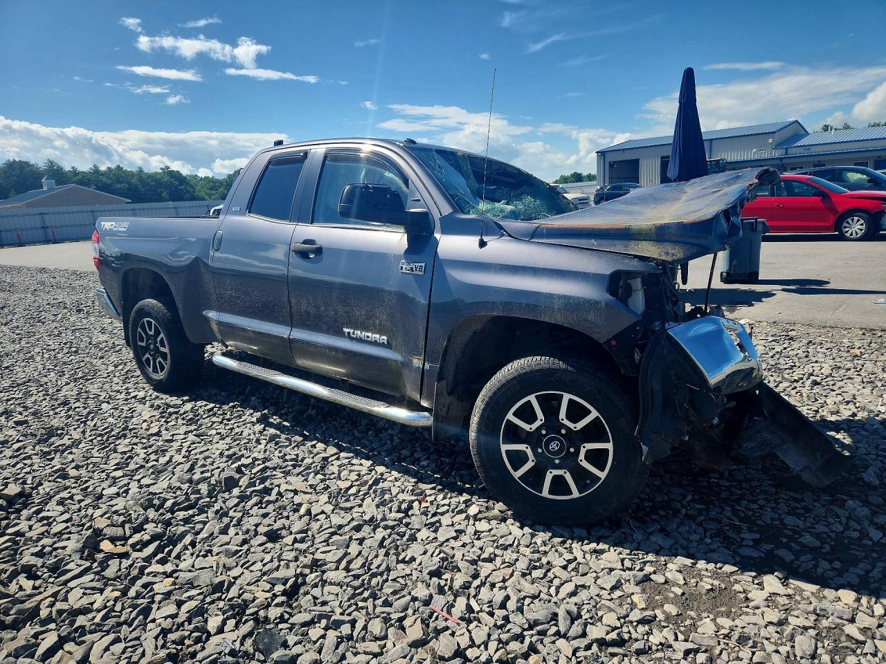 2014 Toyota Tundra Sr5 Gray vin: 5TFUY5F14EX386606