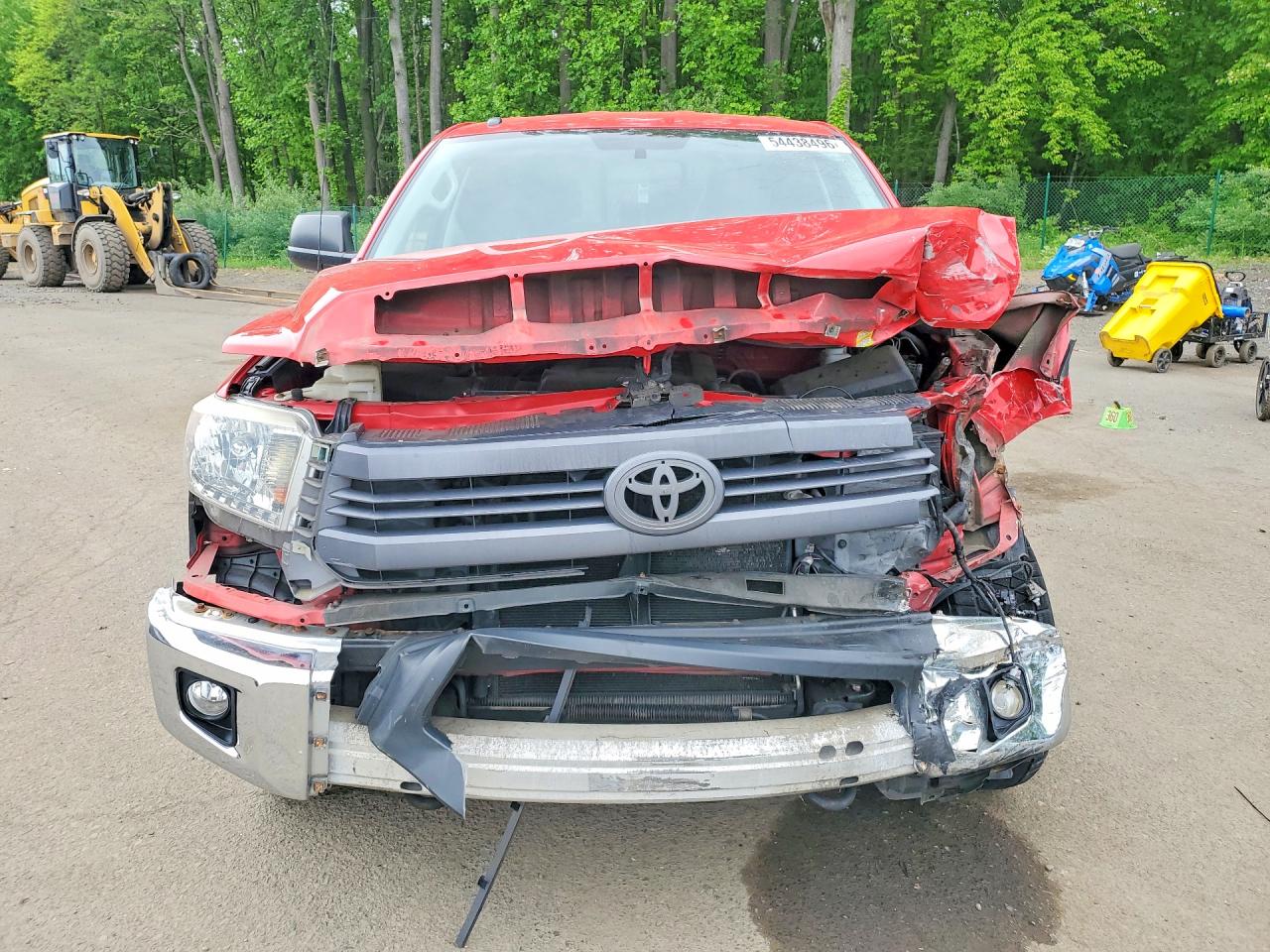 2014 Toyota Tundra Sr5 Red vin: 5TFUY5F14EX399503