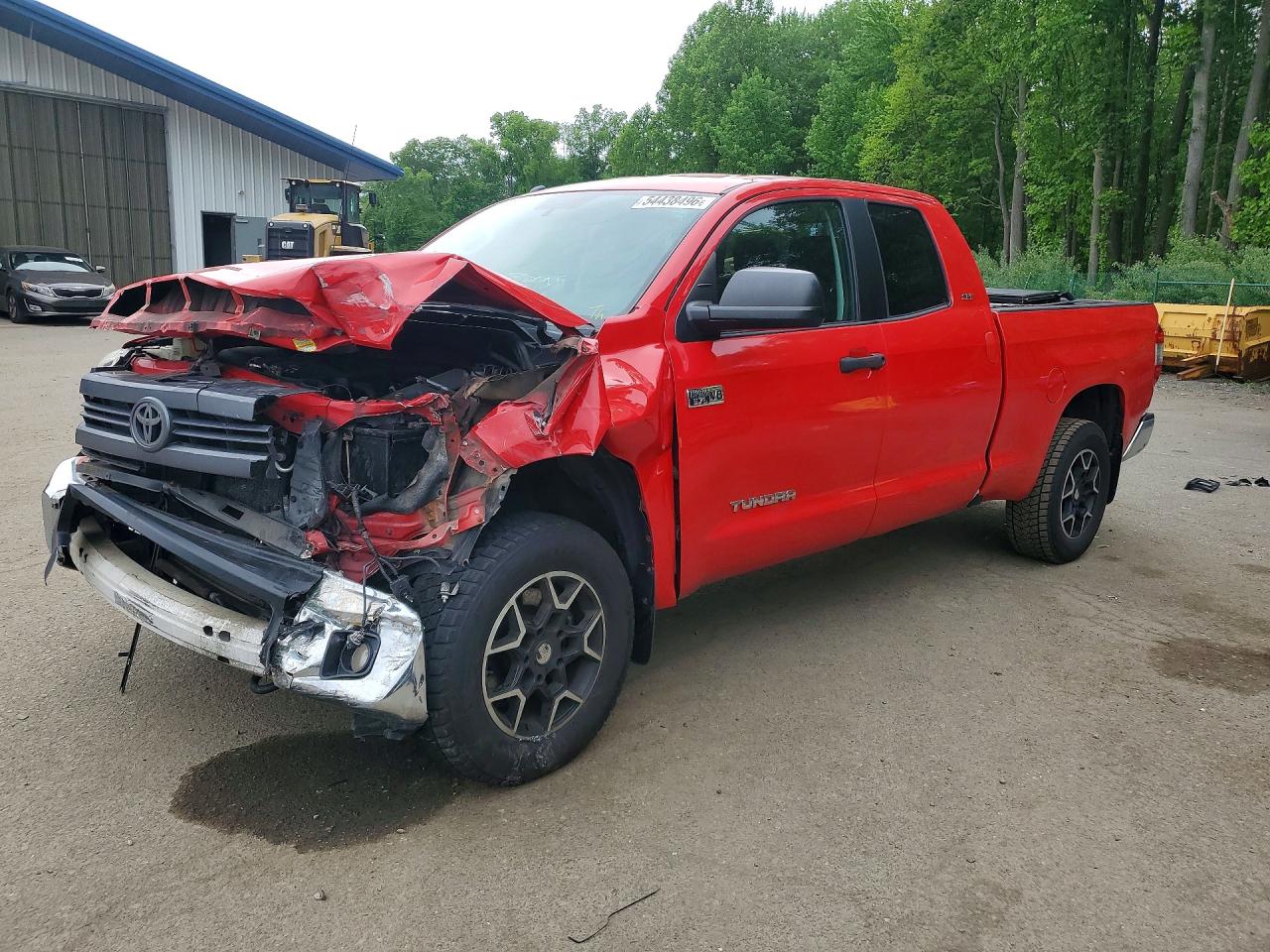 2014 Toyota Tundra Sr5 Red vin: 5TFUY5F14EX399503