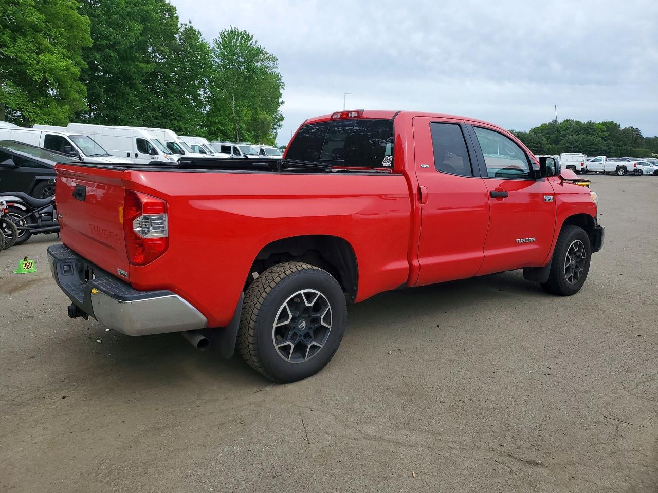 2014 Toyota Tundra Sr5 Red vin: 5TFUY5F14EX399503
