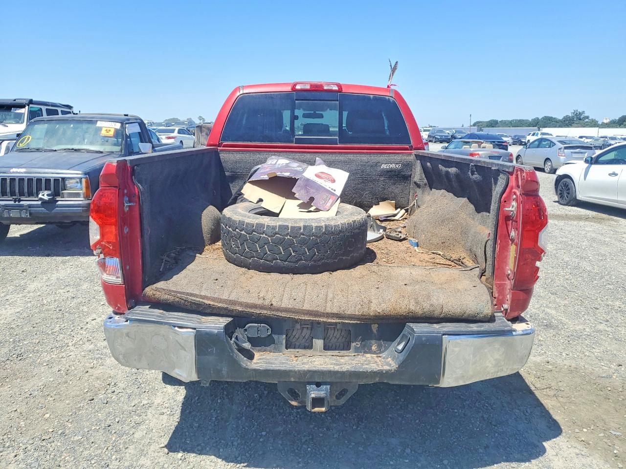 2015 Toyota Tundra Sr5 Red vin: 5TFUY5F14FX446272