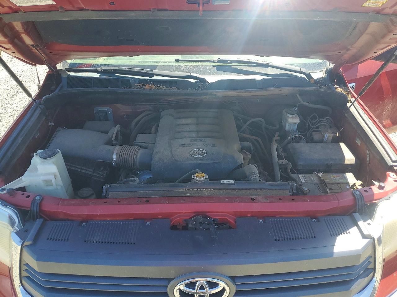 2015 Toyota Tundra Sr5 Red vin: 5TFUY5F14FX446272