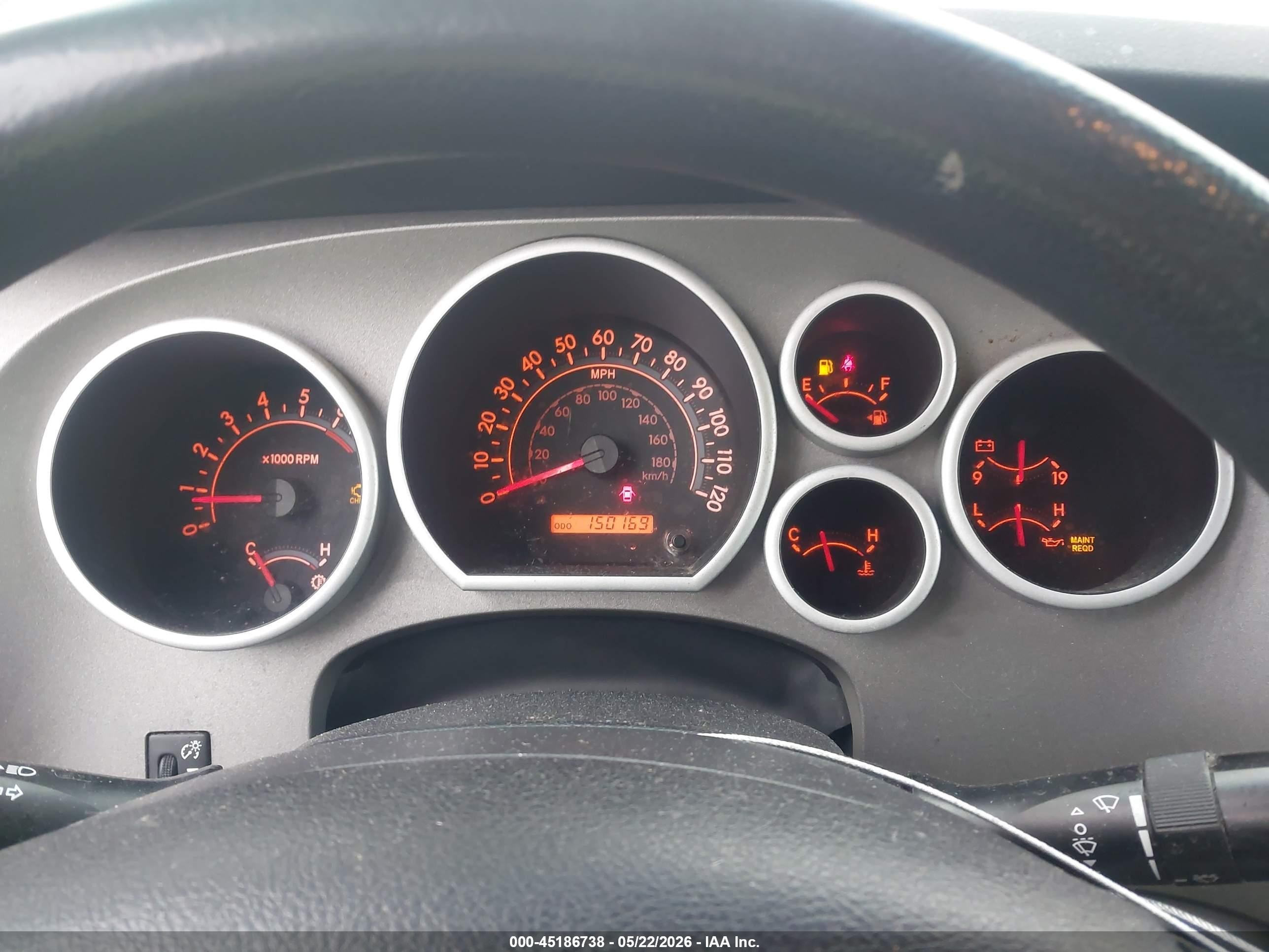 2010 Toyota Tundra Grade 5.7l V8 Red vin: 5TFUY5F15AX099673