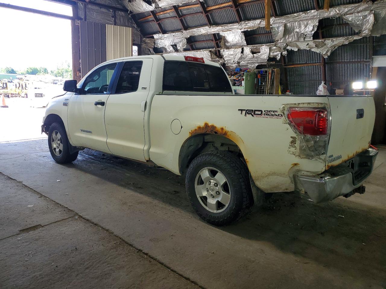 2010 Toyota Tundra Double Cab Sr5 White vin: 5TFUY5F15AX144207