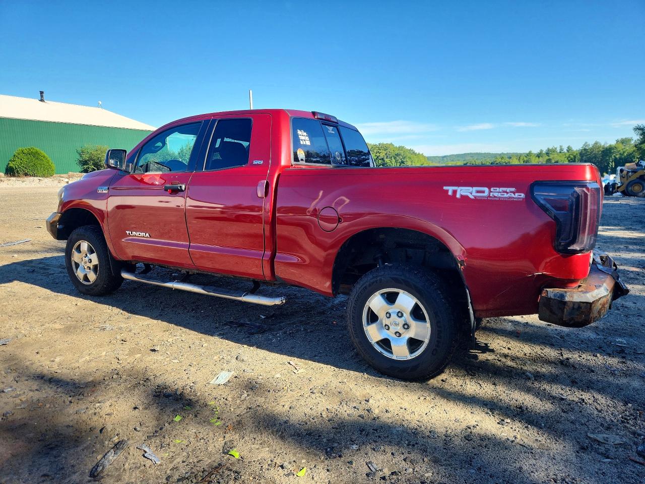 2011 Toyota Tundra Double Cab Sr5 Red vin: 5TFUY5F15BX199709