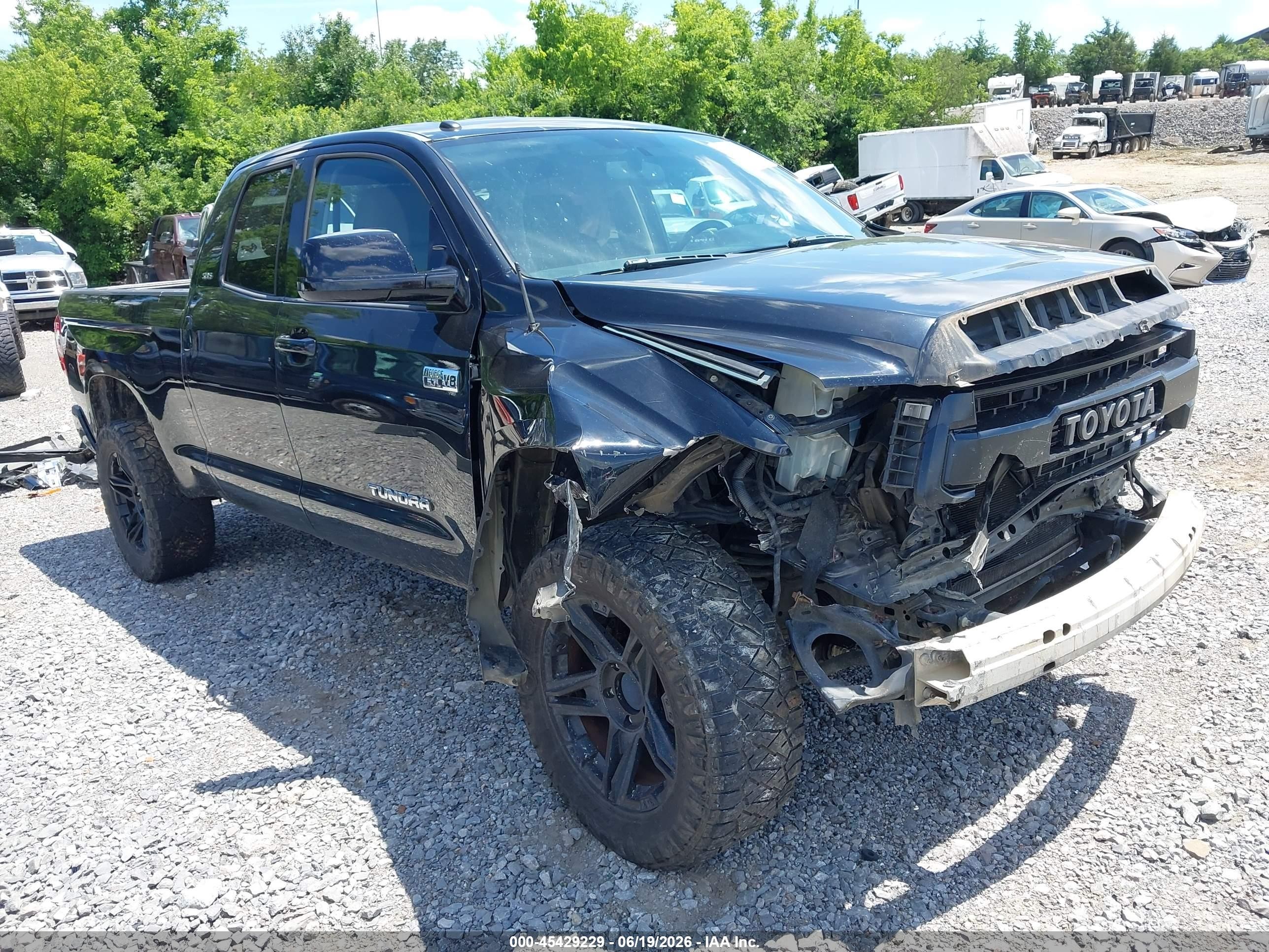 2014 Toyota Tundra Sr5 5.7l V8 Black vin: 5TFUY5F15EX351508