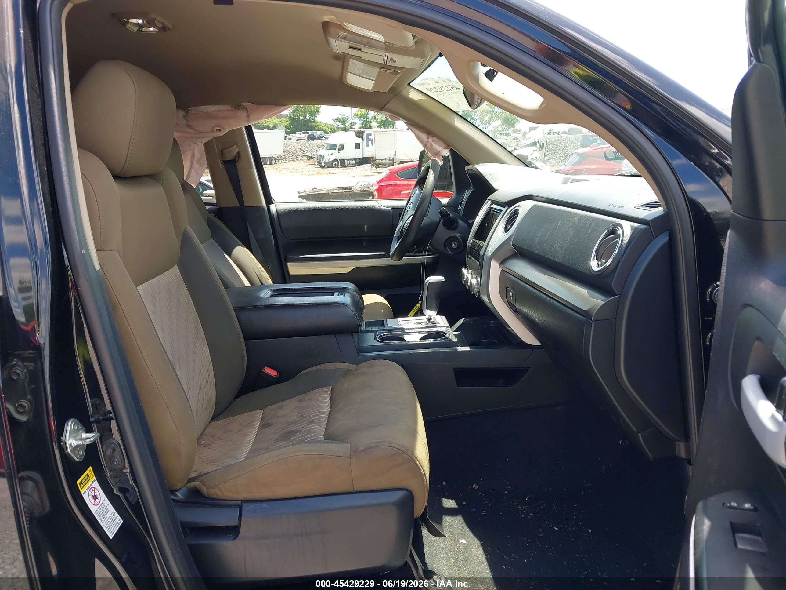 2014 Toyota Tundra Sr5 5.7l V8 Black vin: 5TFUY5F15EX351508