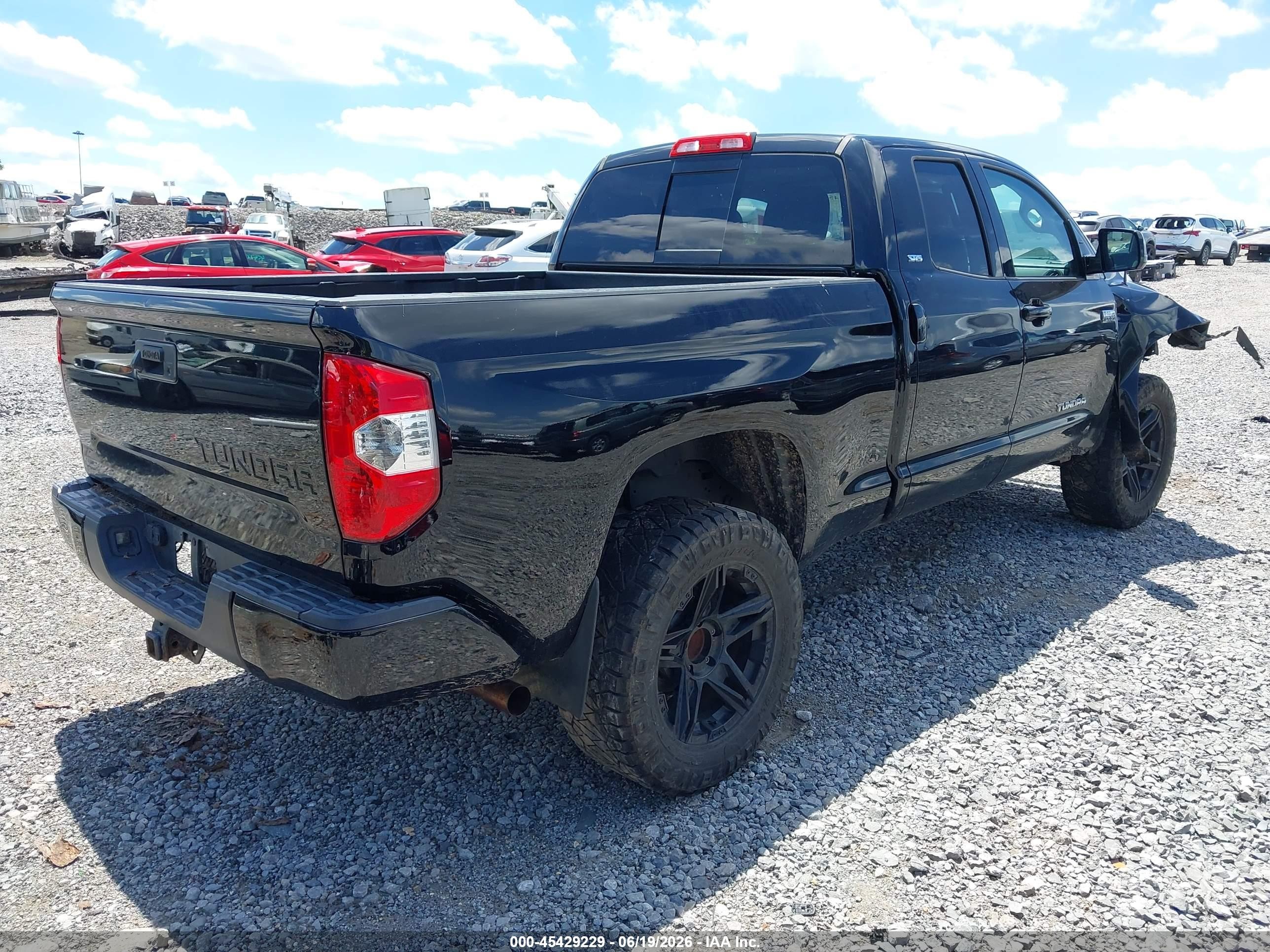2014 Toyota Tundra Sr5 5.7l V8 Black vin: 5TFUY5F15EX351508