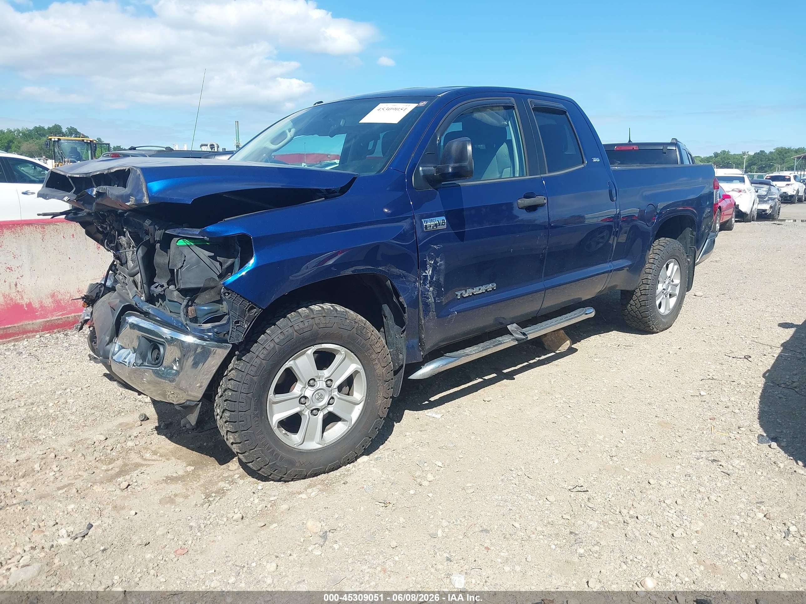 2015 Toyota Tundra Sr5 5.7l V8 Blue vin: 5TFUY5F15FX456177