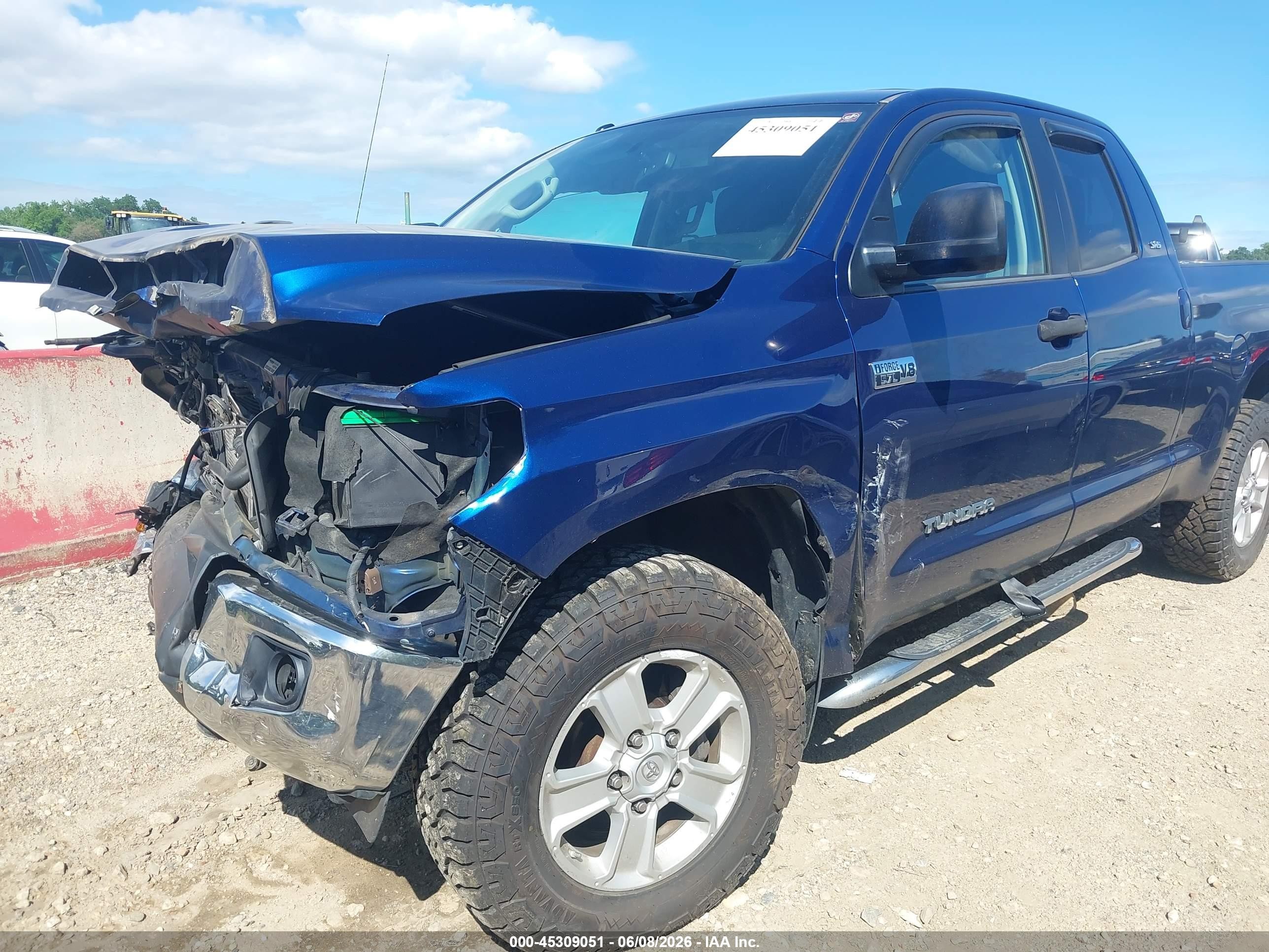 2015 Toyota Tundra Sr5 5.7l V8 Blue vin: 5TFUY5F15FX456177