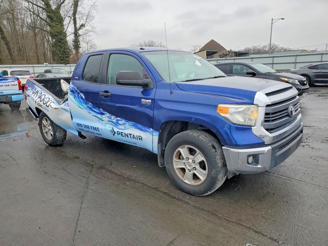 2014 Toyota Tundra Sr5 Blue vin: 5TFUY5F16EX354482
