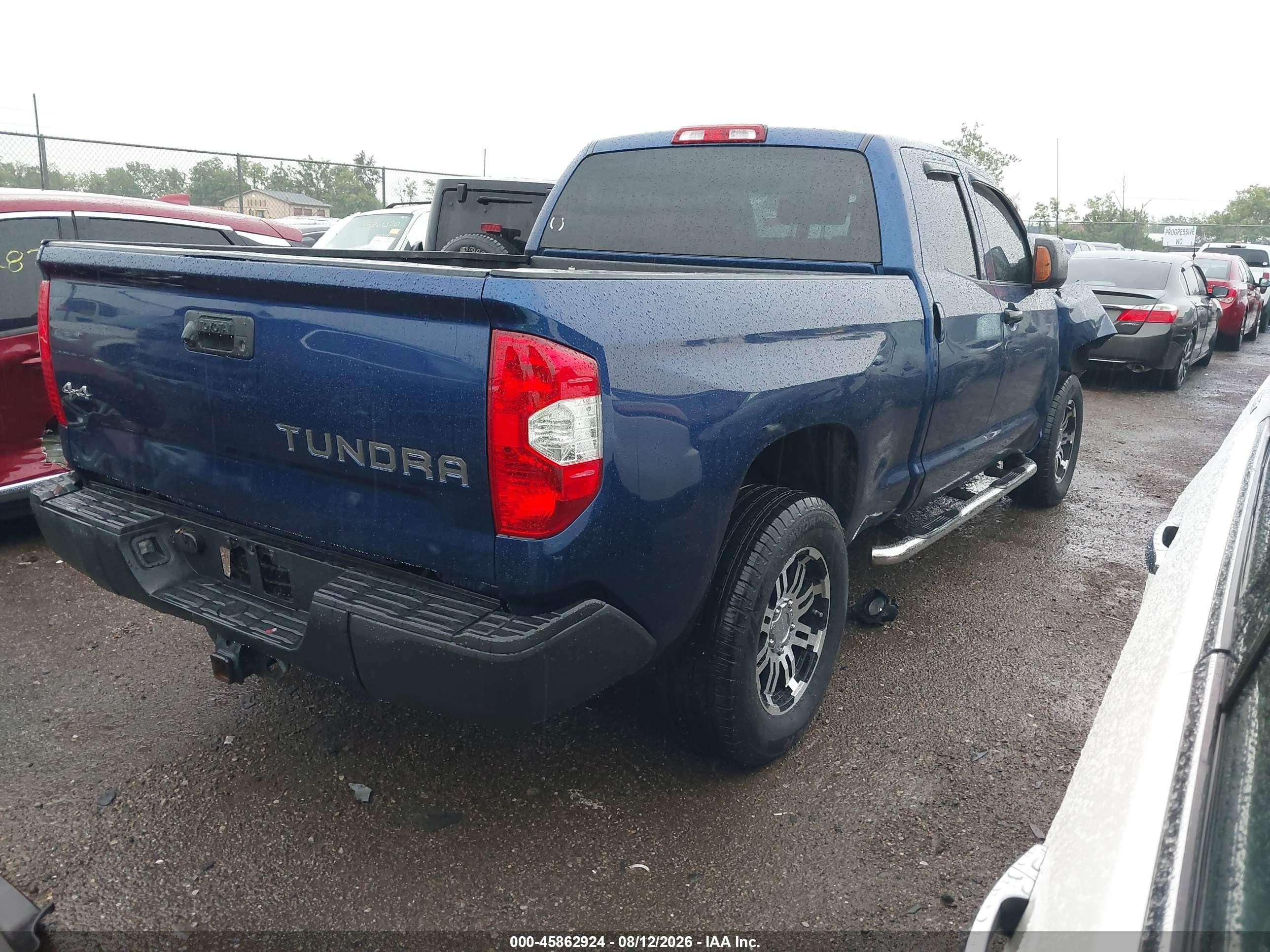 2015 Toyota Tundra Sr 5.7l V8 Blue vin: 5TFUY5F16FX470606