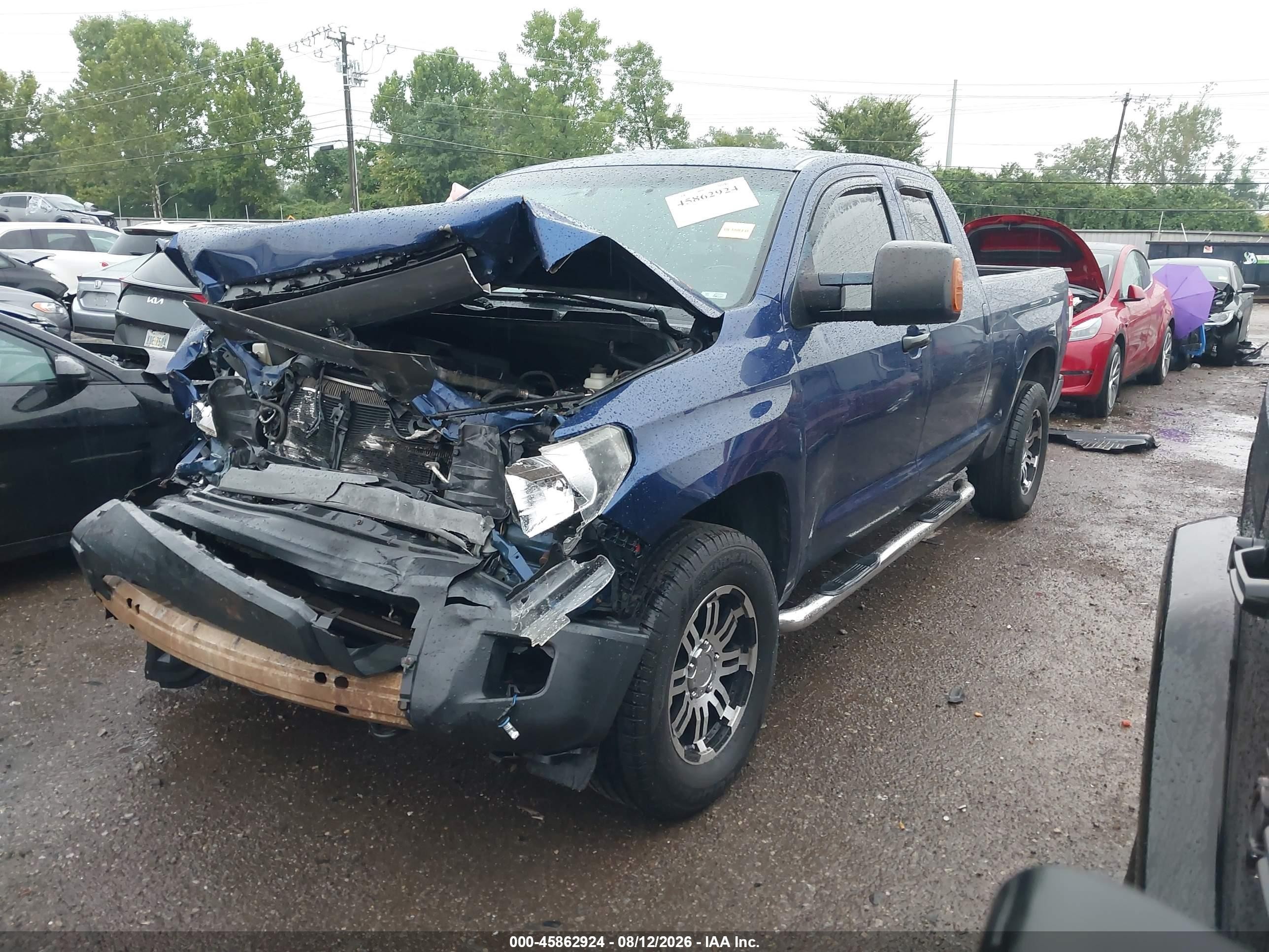 2015 Toyota Tundra Sr 5.7l V8 Blue vin: 5TFUY5F16FX470606