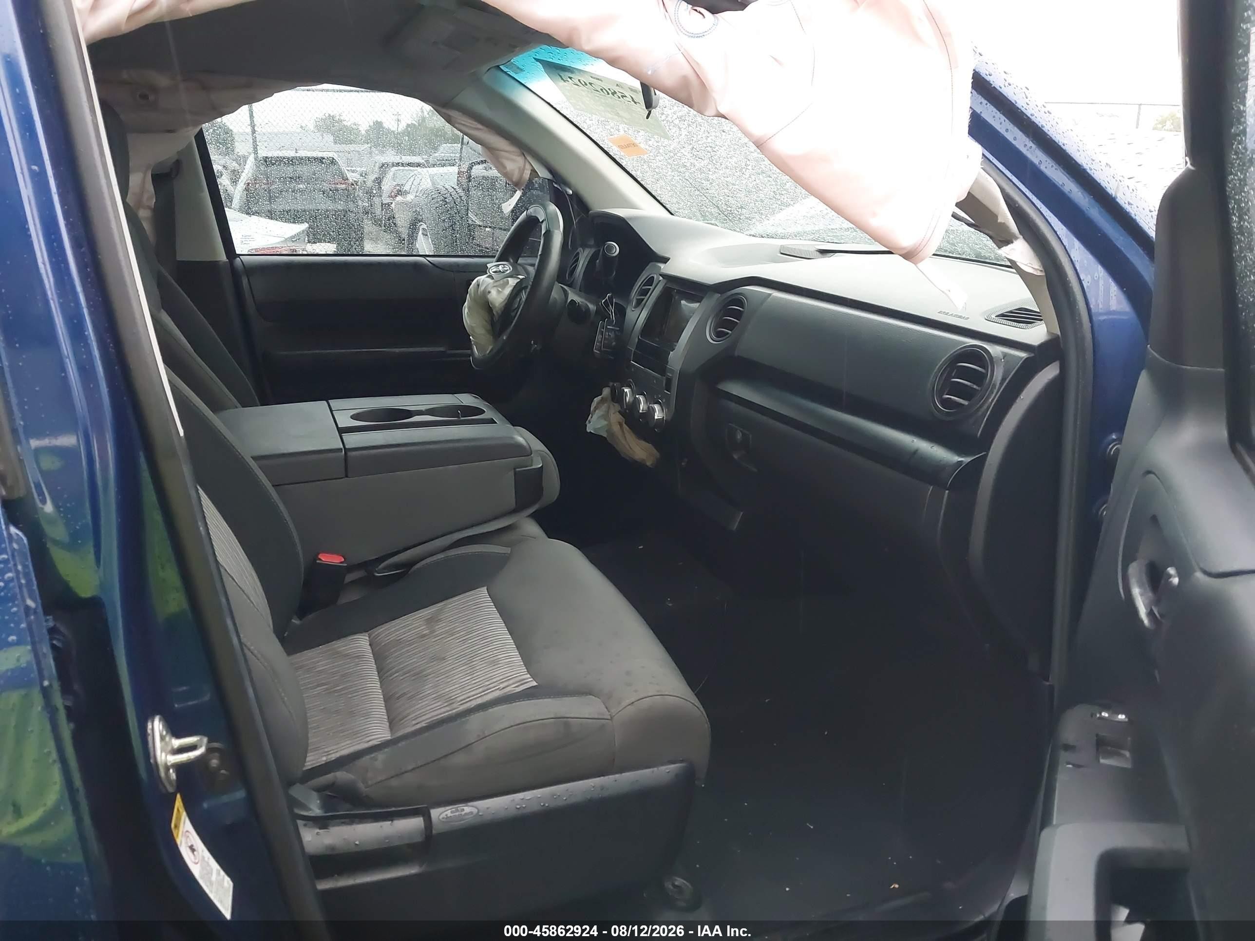 2015 Toyota Tundra Sr 5.7l V8 Blue vin: 5TFUY5F16FX470606