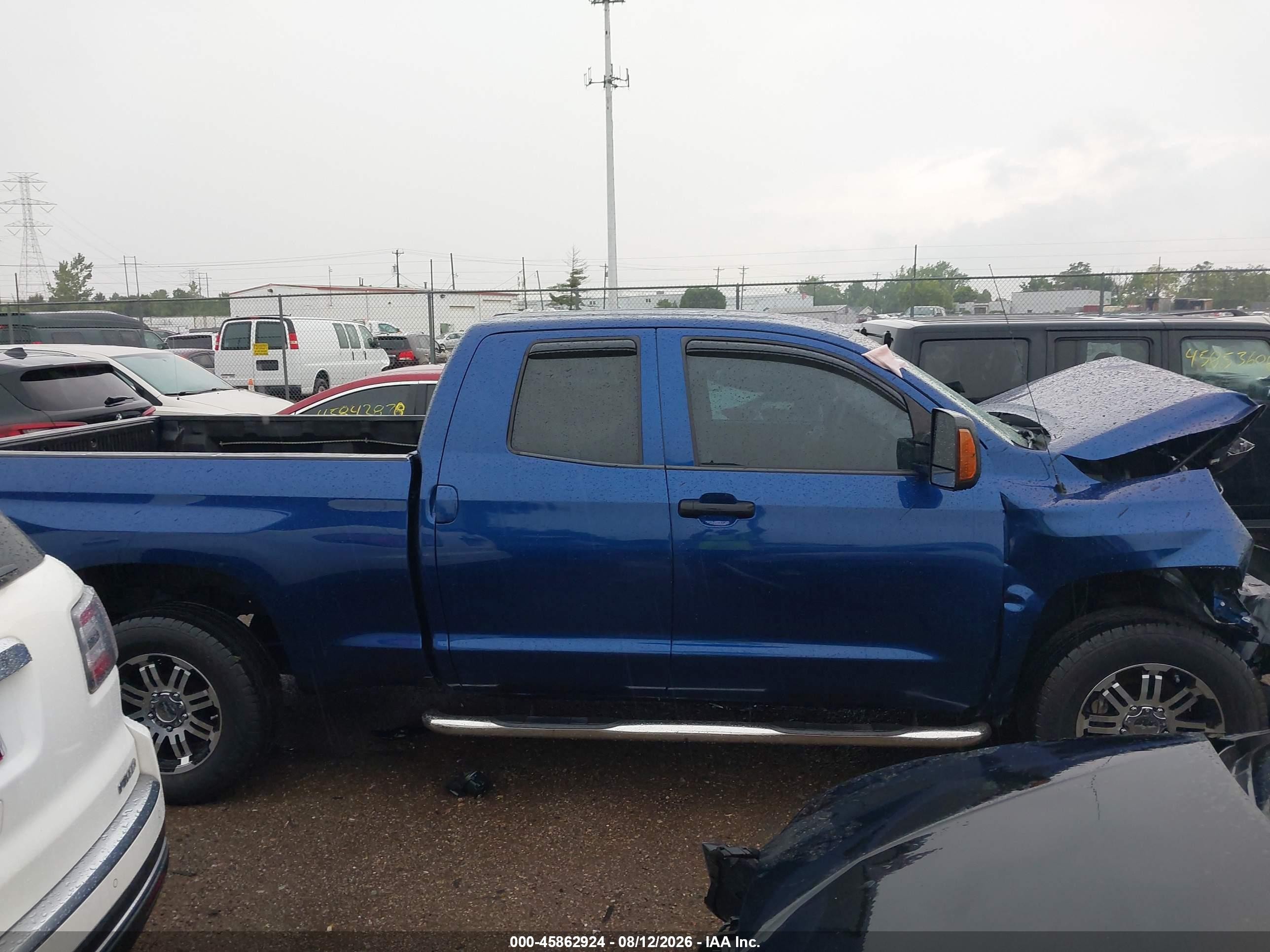 2015 Toyota Tundra Sr 5.7l V8 Blue vin: 5TFUY5F16FX470606