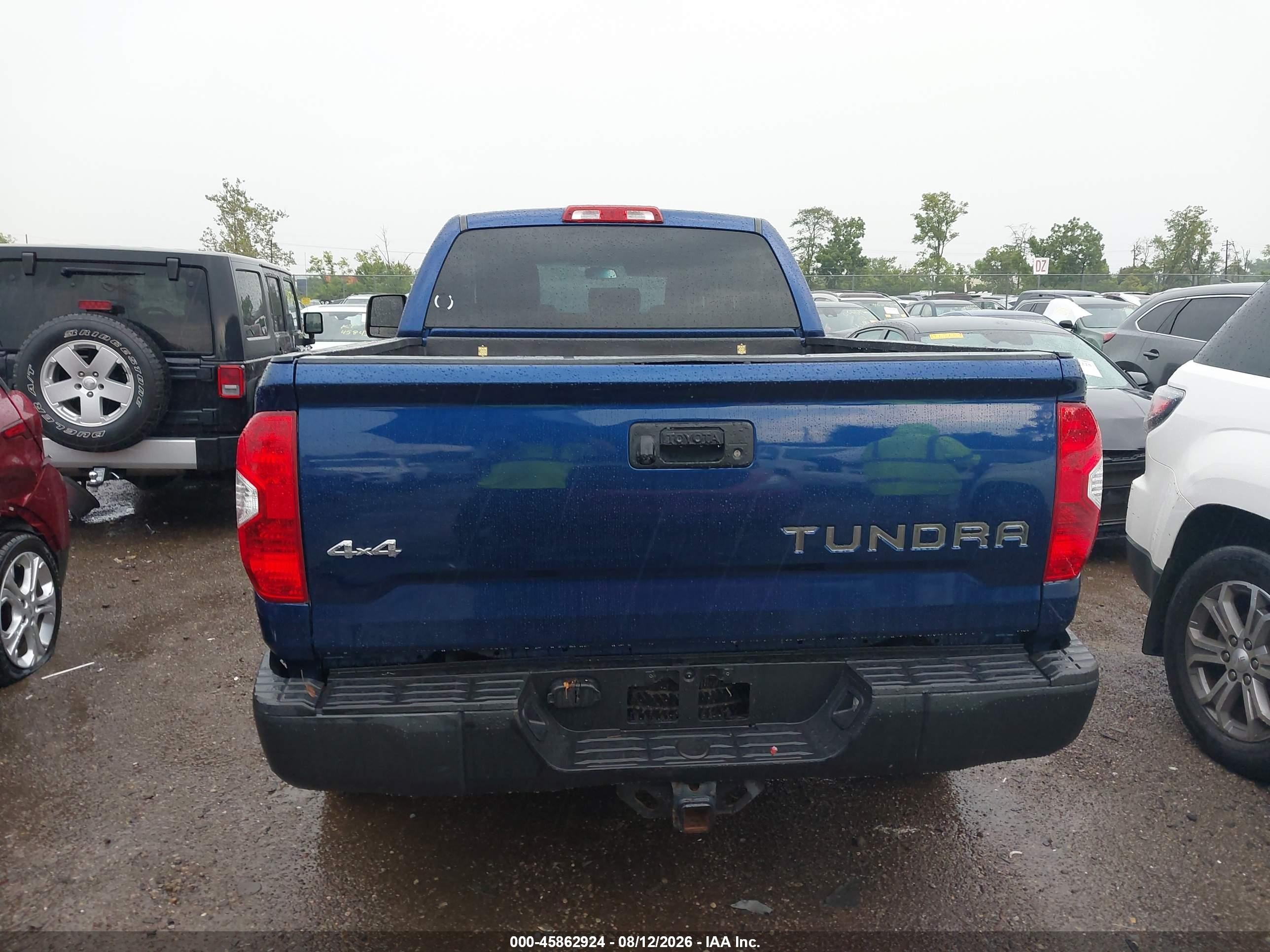 2015 Toyota Tundra Sr 5.7l V8 Blue vin: 5TFUY5F16FX470606