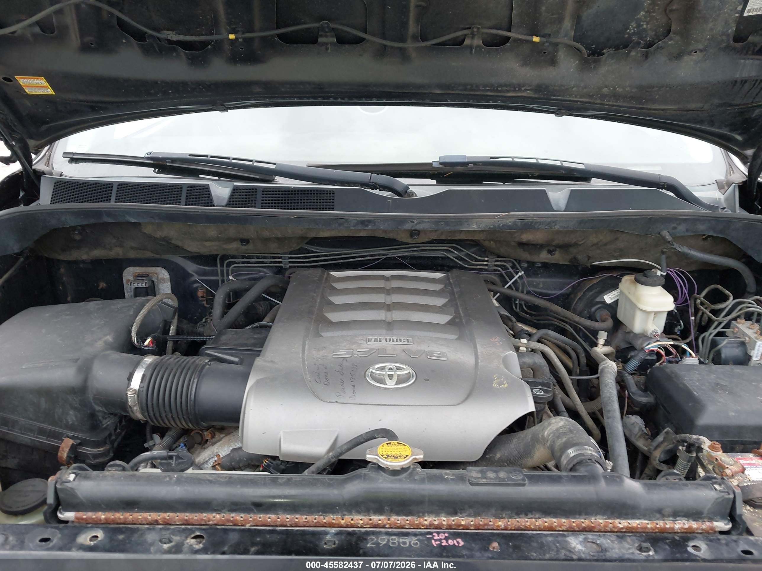 2010 Toyota Tundra Grade 5.7l V8 Black vin: 5TFUY5F17AX102587