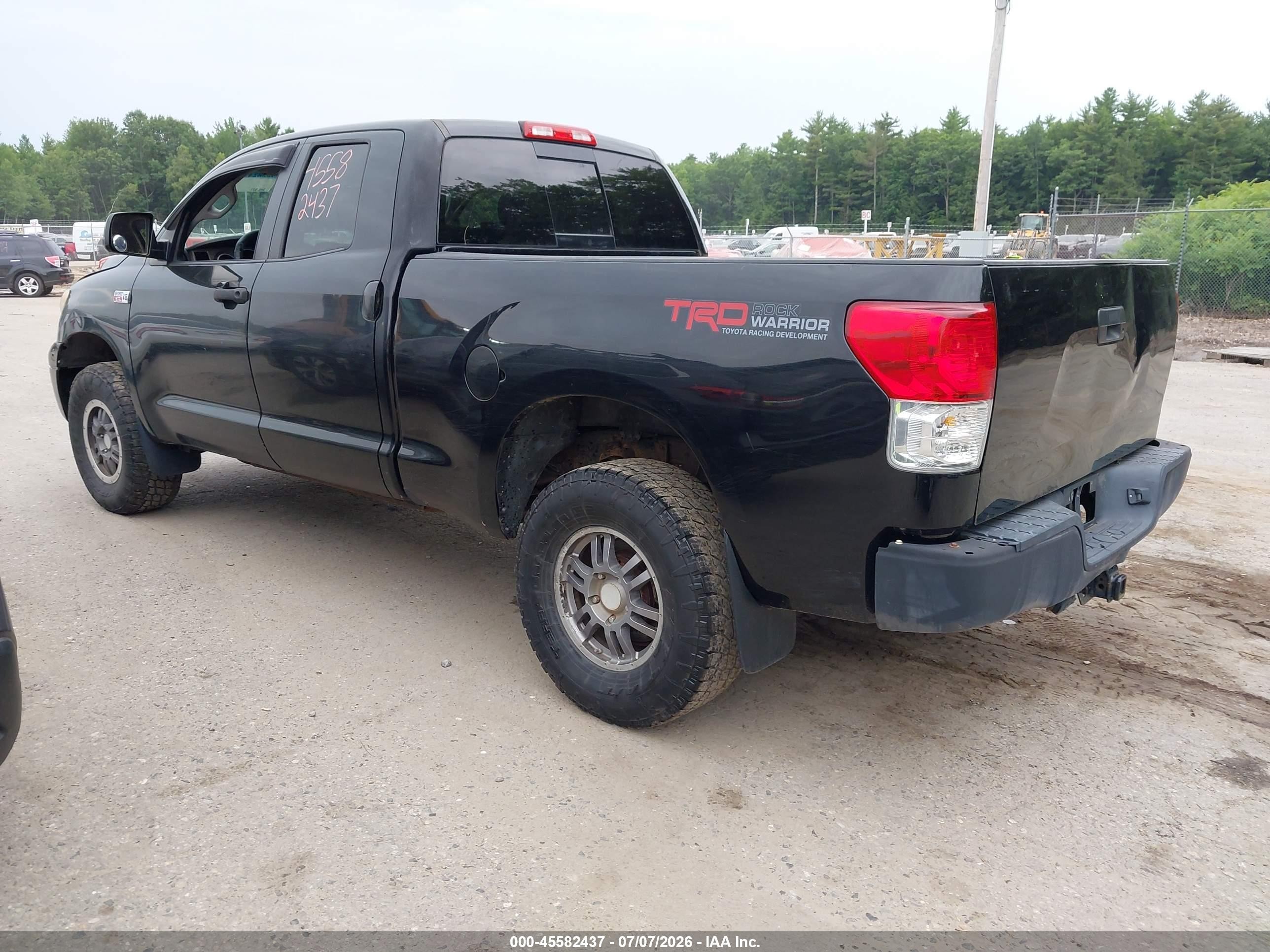 2010 Toyota Tundra Grade 5.7l V8 Black vin: 5TFUY5F17AX102587