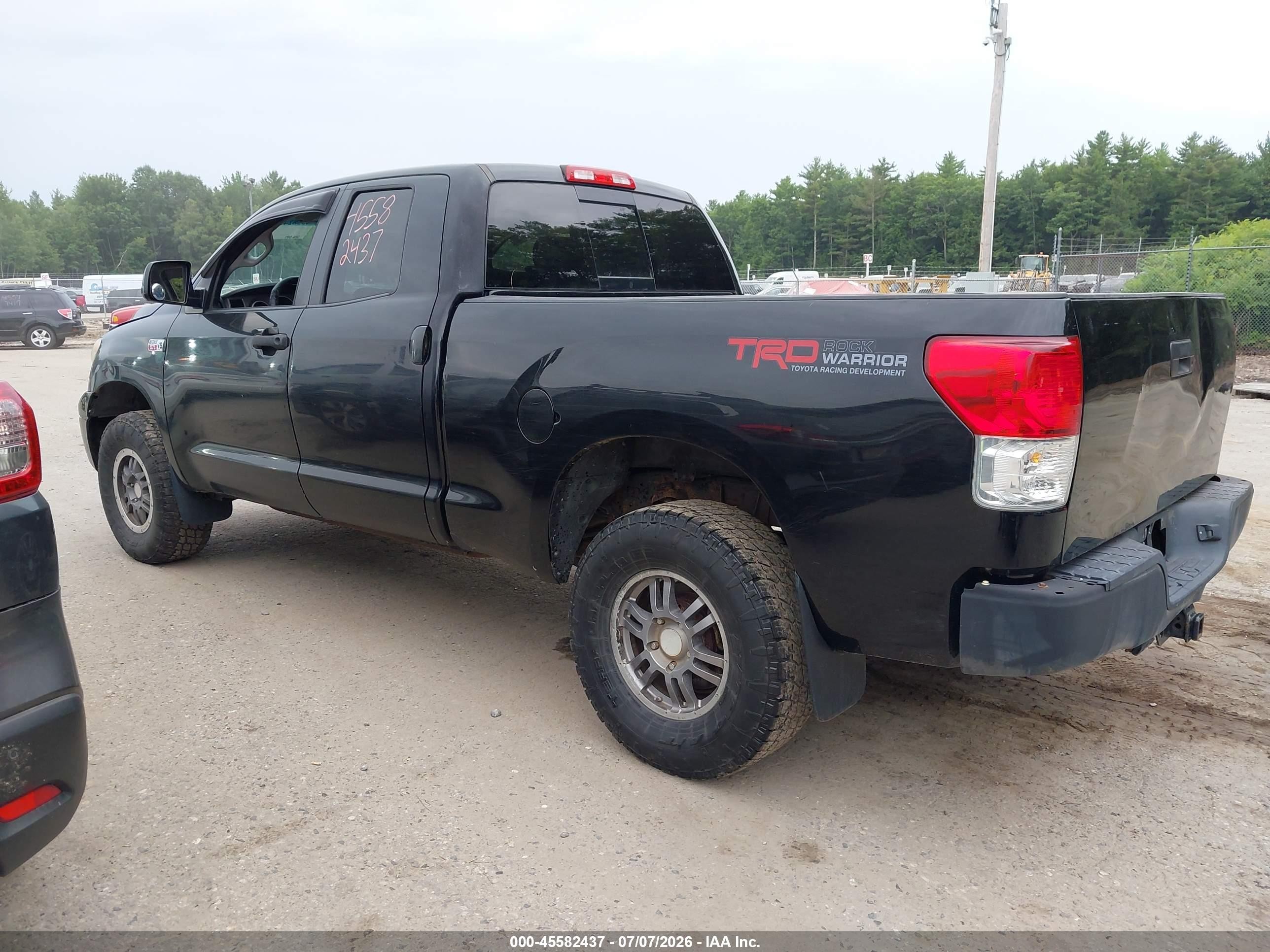 2010 Toyota Tundra Grade 5.7l V8 Black vin: 5TFUY5F17AX102587