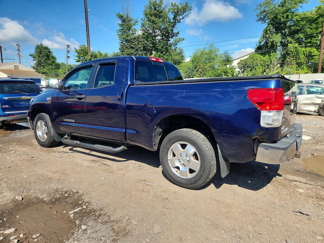 2010 Toyota Tundra Double Cab Sr5 Blue vin: 5TFUY5F17AX113458