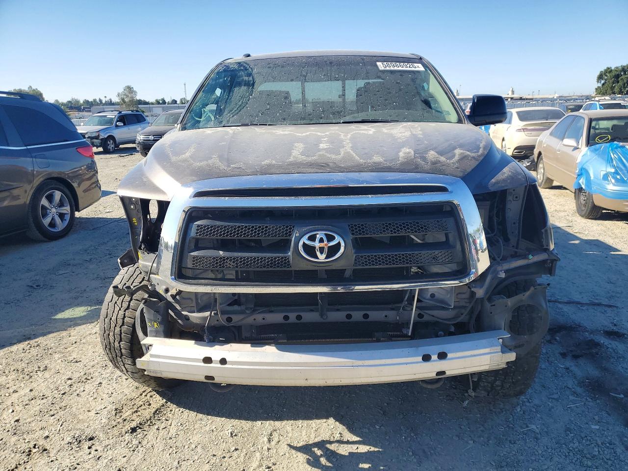 2011 Toyota Tundra Double Cab Sr5 Gray vin: 5TFUY5F17BX208118