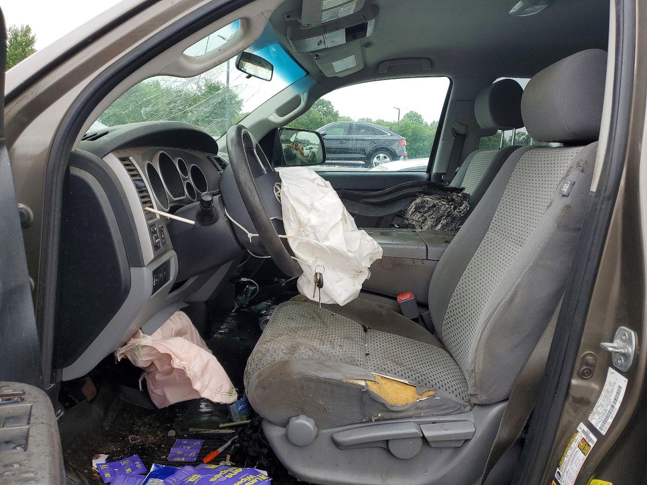 2012 Toyota Tundra Double Cab Sr5 Gray vin: 5TFUY5F17CX235451