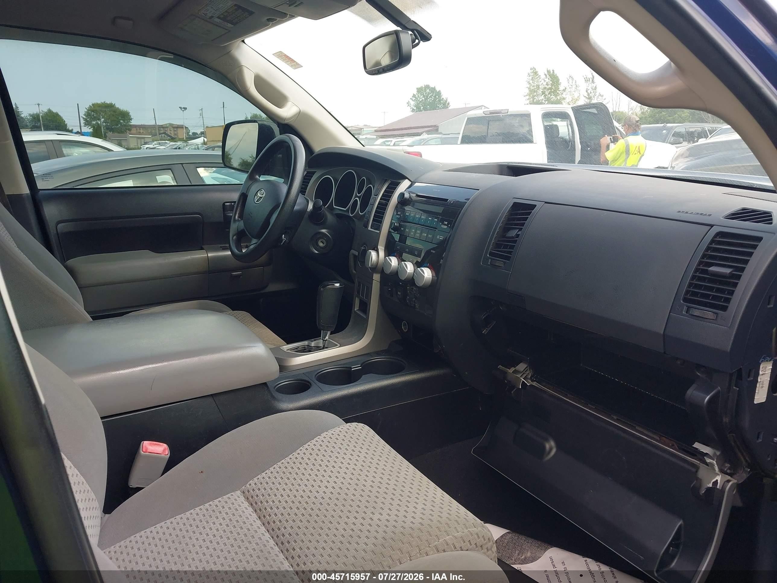 2013 Toyota Tundra Grade 5.7l V8 Blue vin: 5TFUY5F17DX283484
