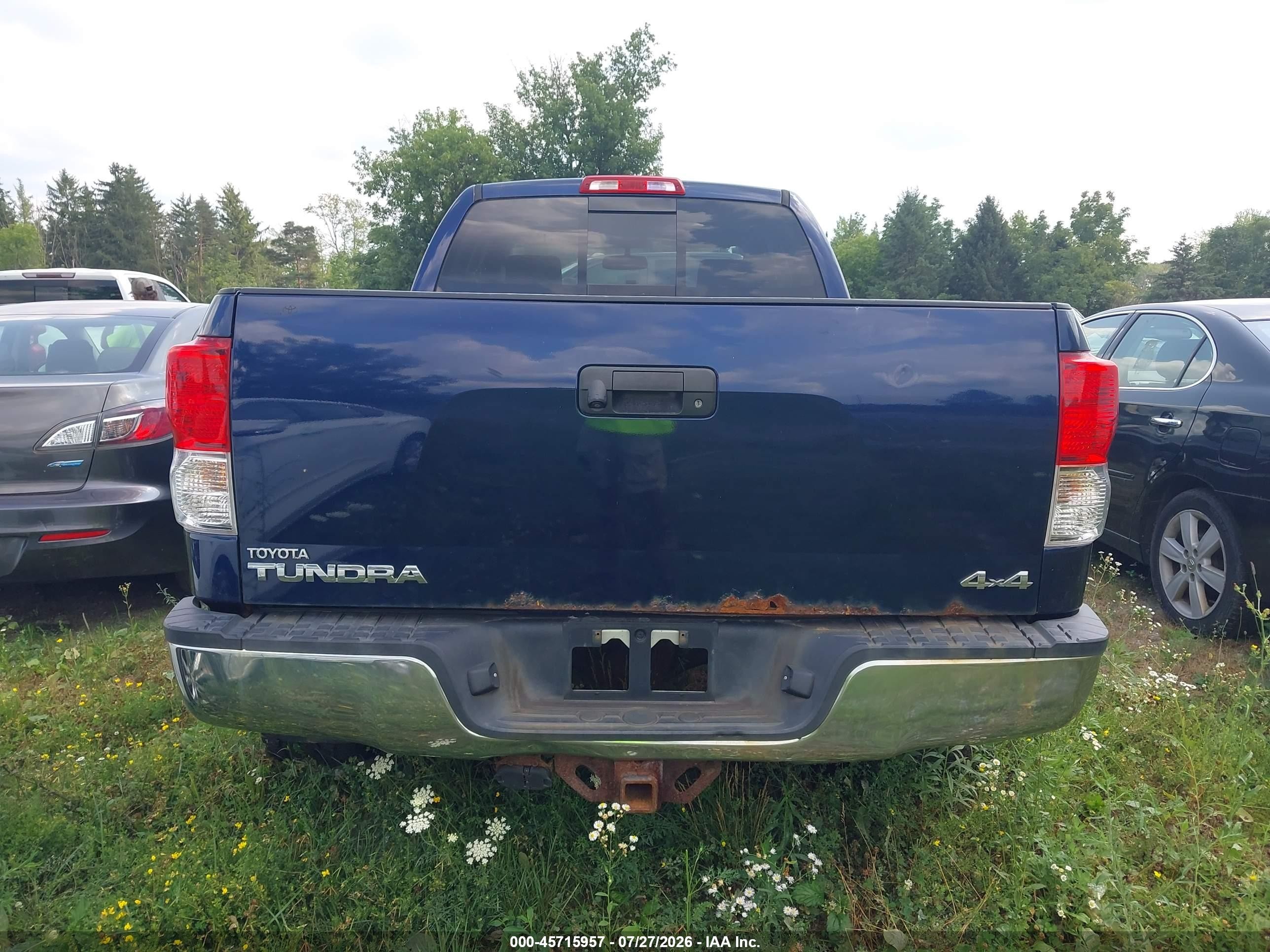 2013 Toyota Tundra Grade 5.7l V8 Blue vin: 5TFUY5F17DX283484