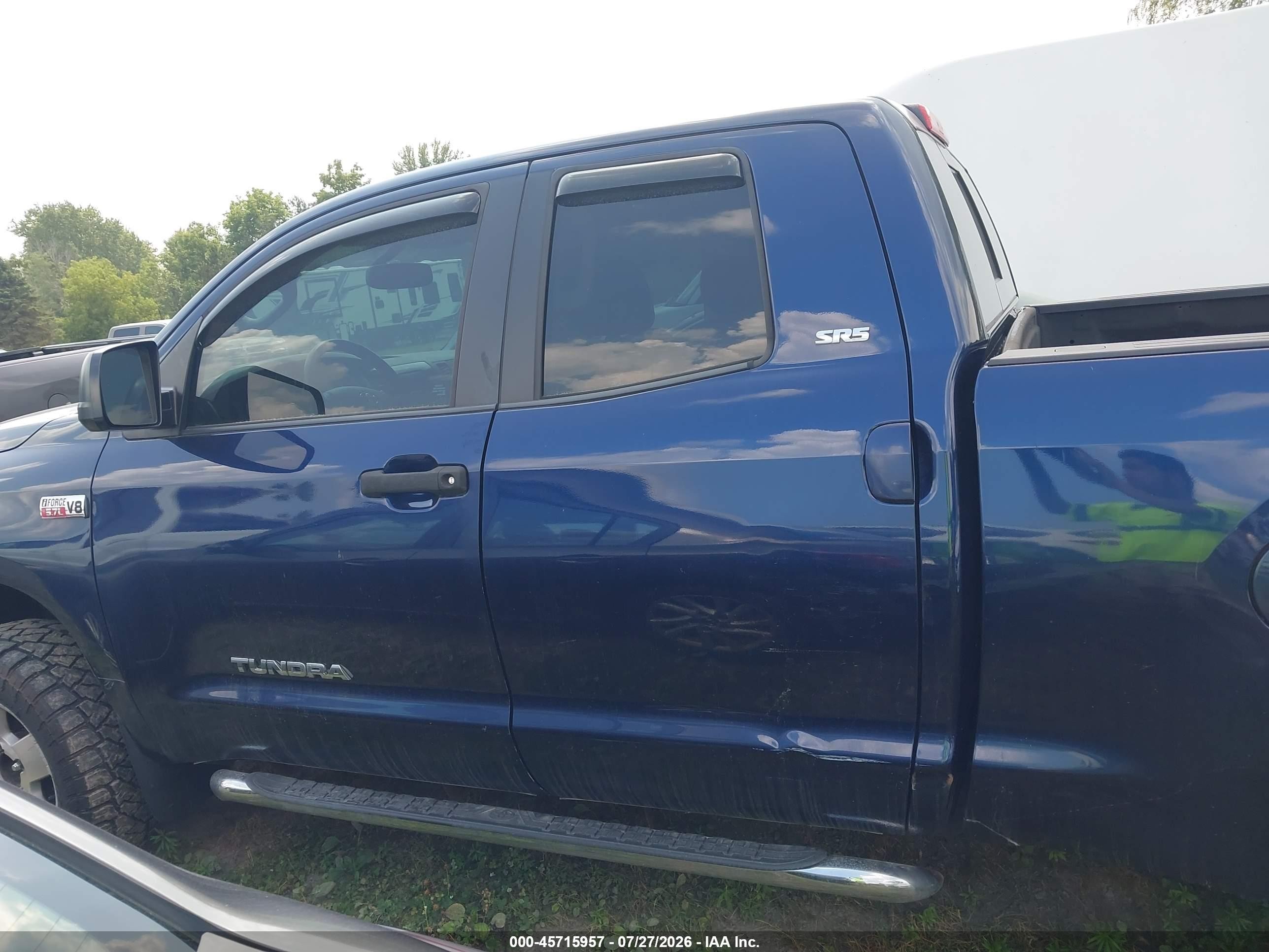 2013 Toyota Tundra Grade 5.7l V8 Blue vin: 5TFUY5F17DX283484