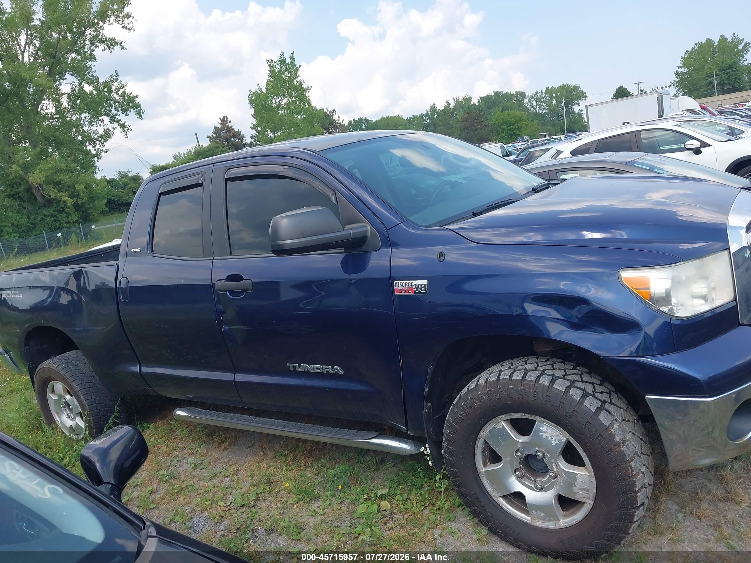 2013 Toyota Tundra Grade 5.7l V8 Blue vin: 5TFUY5F17DX283484