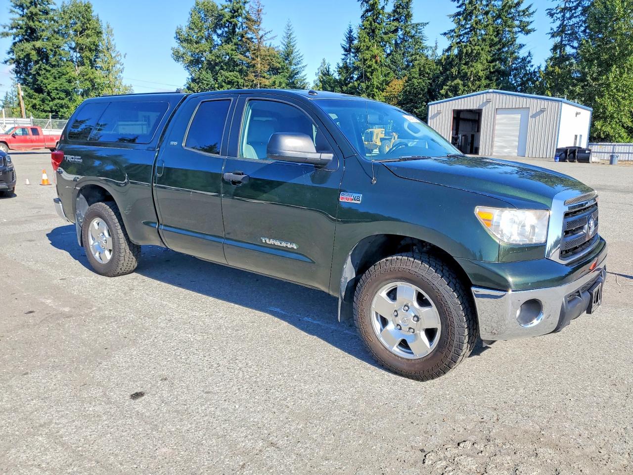 2010 Toyota Tundra Double Cab Sr5 Green vin: 5TFUY5F18AX095875