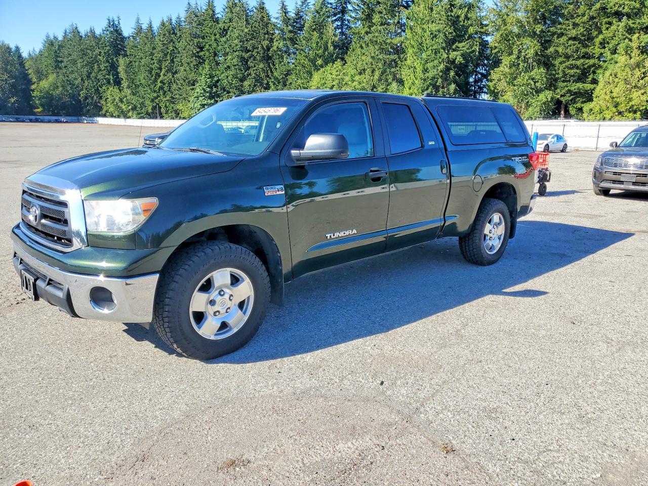 2010 Toyota Tundra Double Cab Sr5 Green vin: 5TFUY5F18AX095875